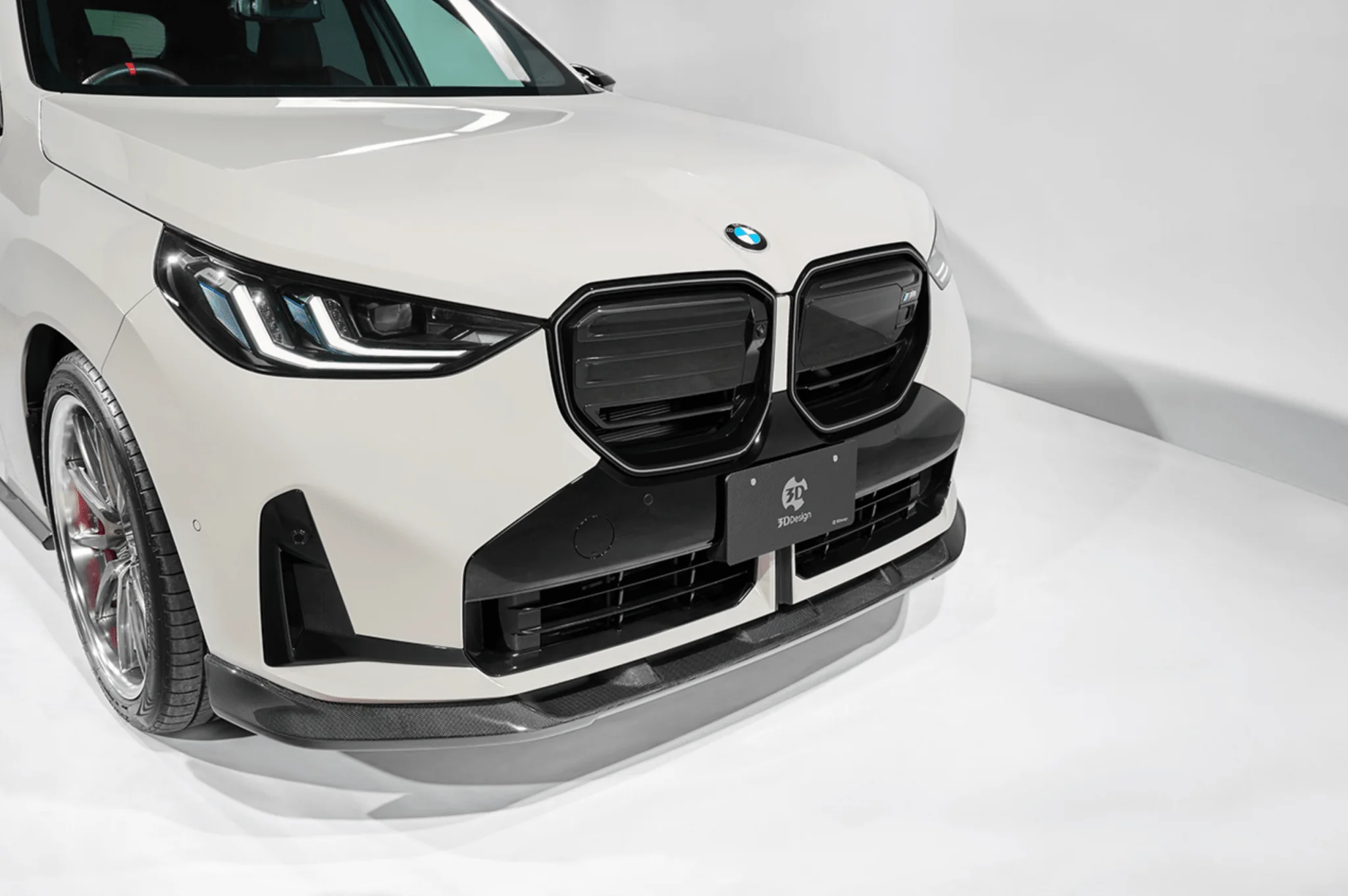BMW X3 G45 Carbon Fibre Front Lip Spoiler by 3D Design (2024+)