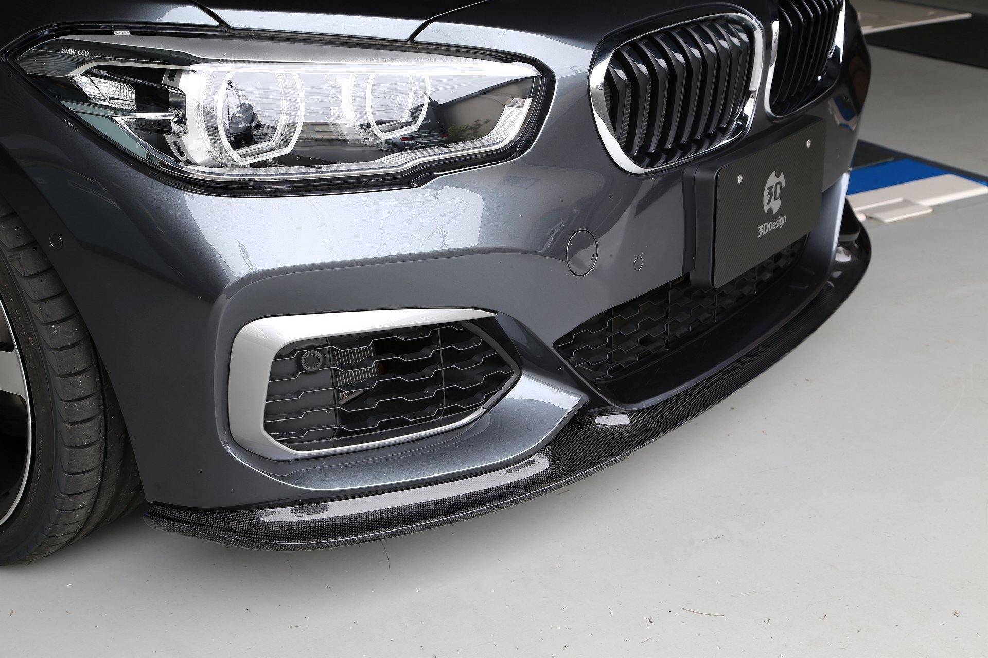 3DDesign Carbon Fibre Front Splitter for BMW 1 Series LCI (2015-2019, F20) - Image 2