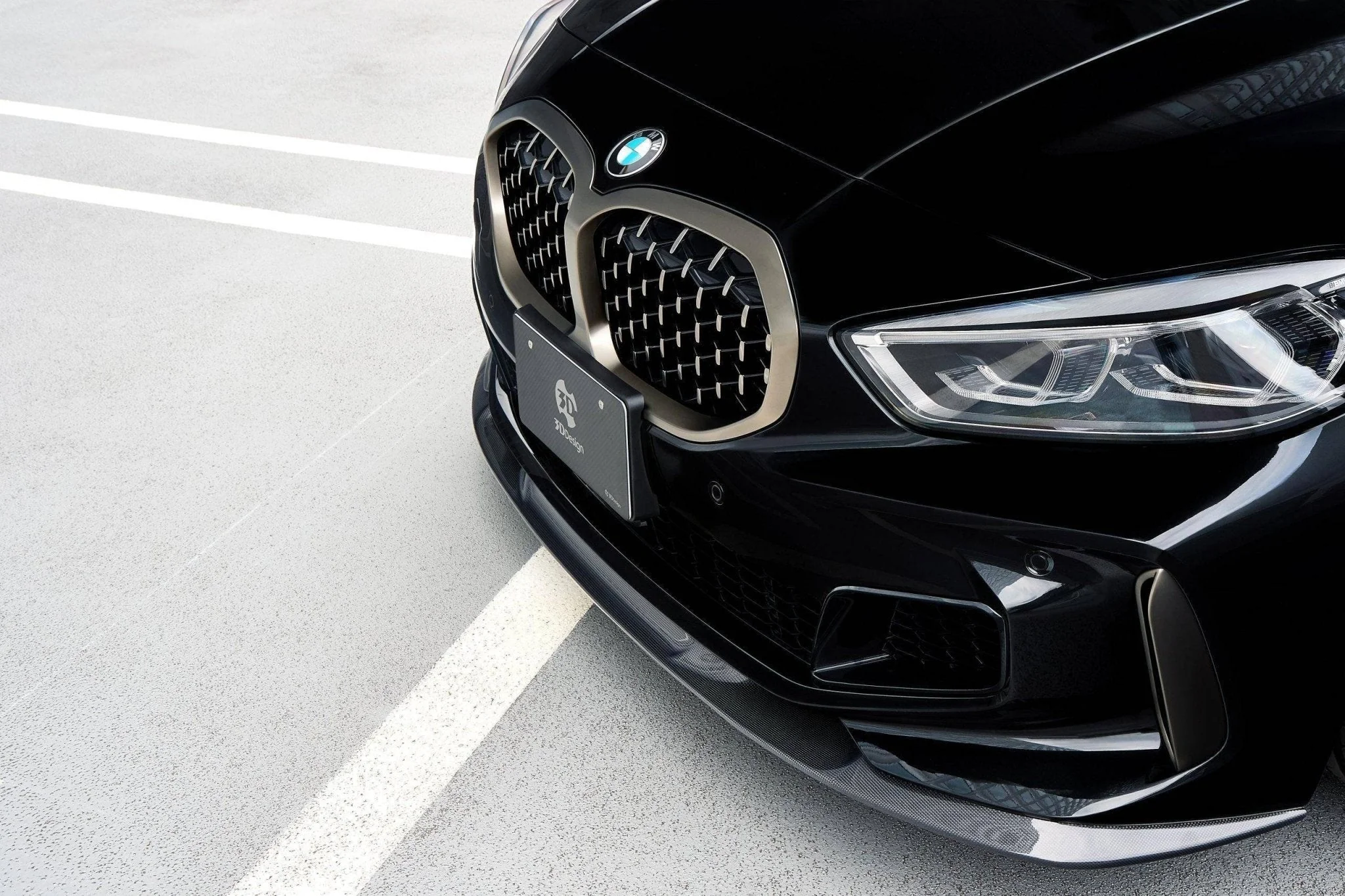3DDesign Carbon Fibre Front Splitter for BMW 1 Series & M135i (2019-2024, F40)