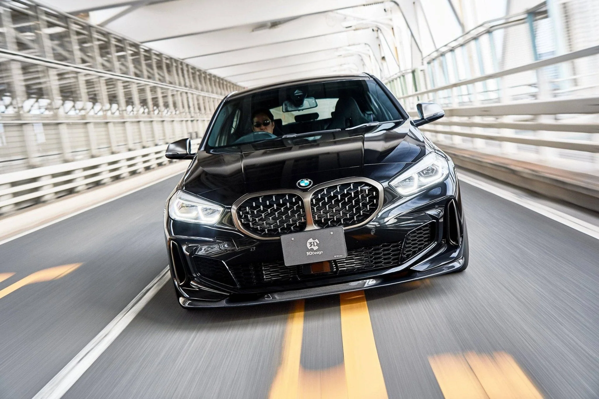 3DDesign Carbon Fibre Front Splitter for BMW 1 Series & M135i (2019-2024, F40) - Image 2