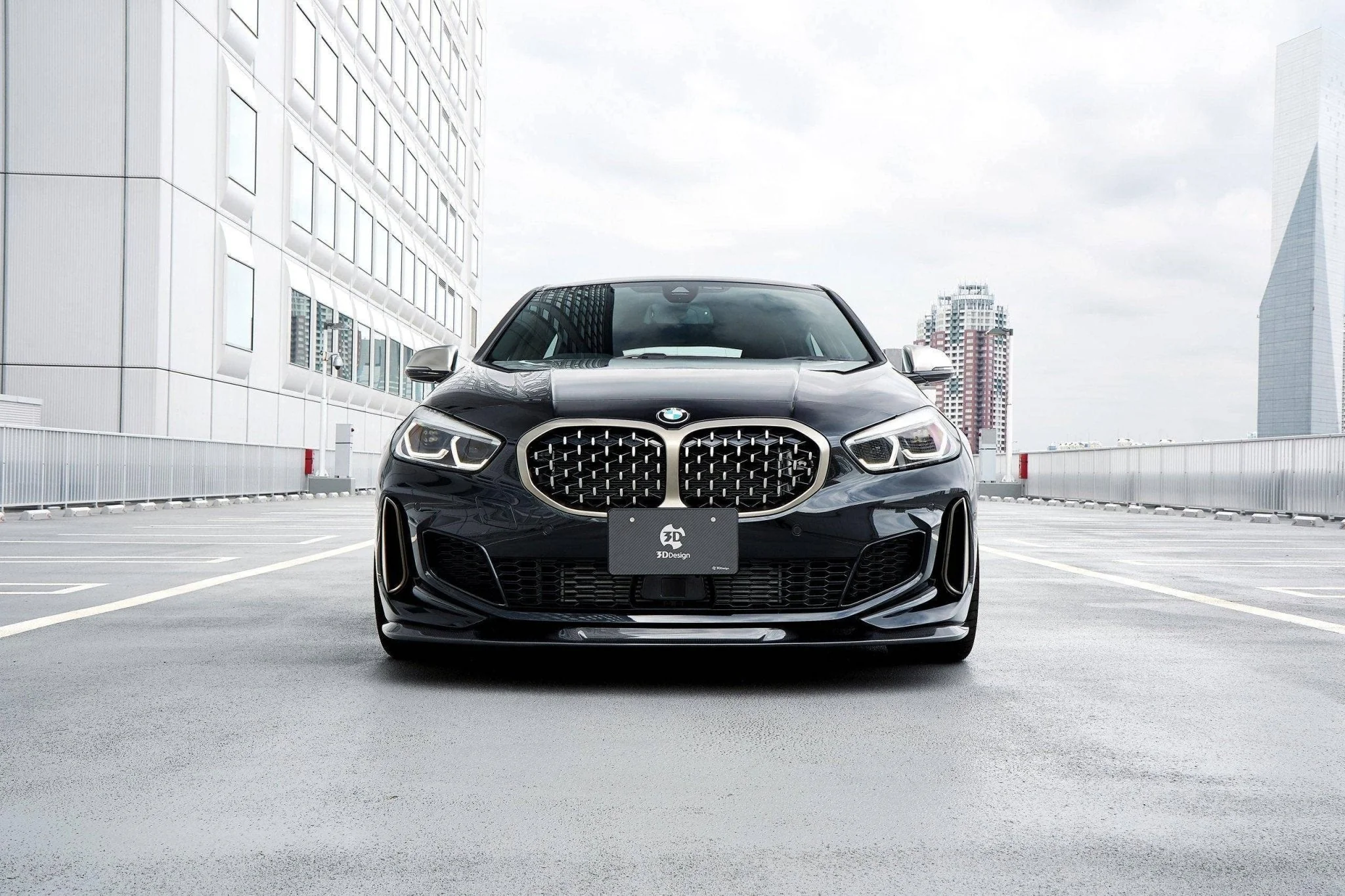 3DDesign Carbon Fibre Front Splitter for BMW 1 Series & M135i (2019-2024, F40) - Image 5