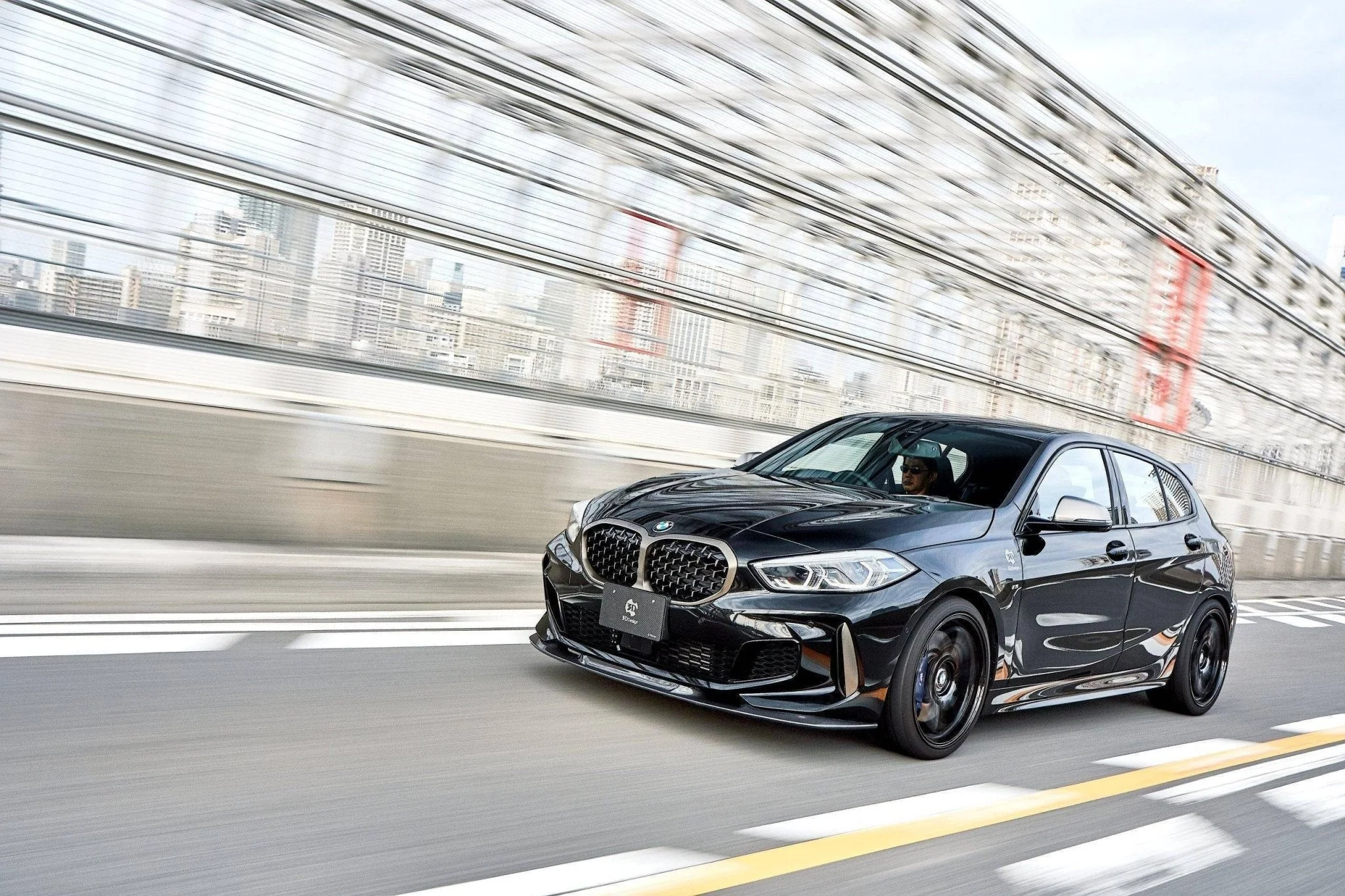 3DDesign Carbon Fibre Front Splitter for BMW 1 Series & M135i (2019-2024, F40) - Image 6