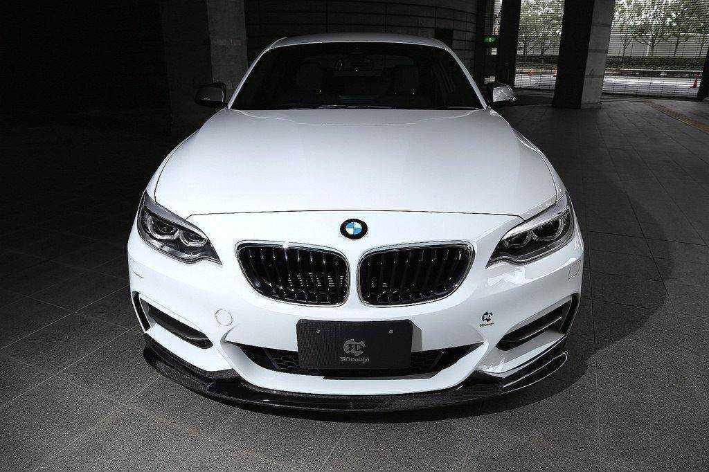 3DDesign Carbon Fibre Front Splitter for BMW 2 Series (2014-2020, F22 F23) - Image 4