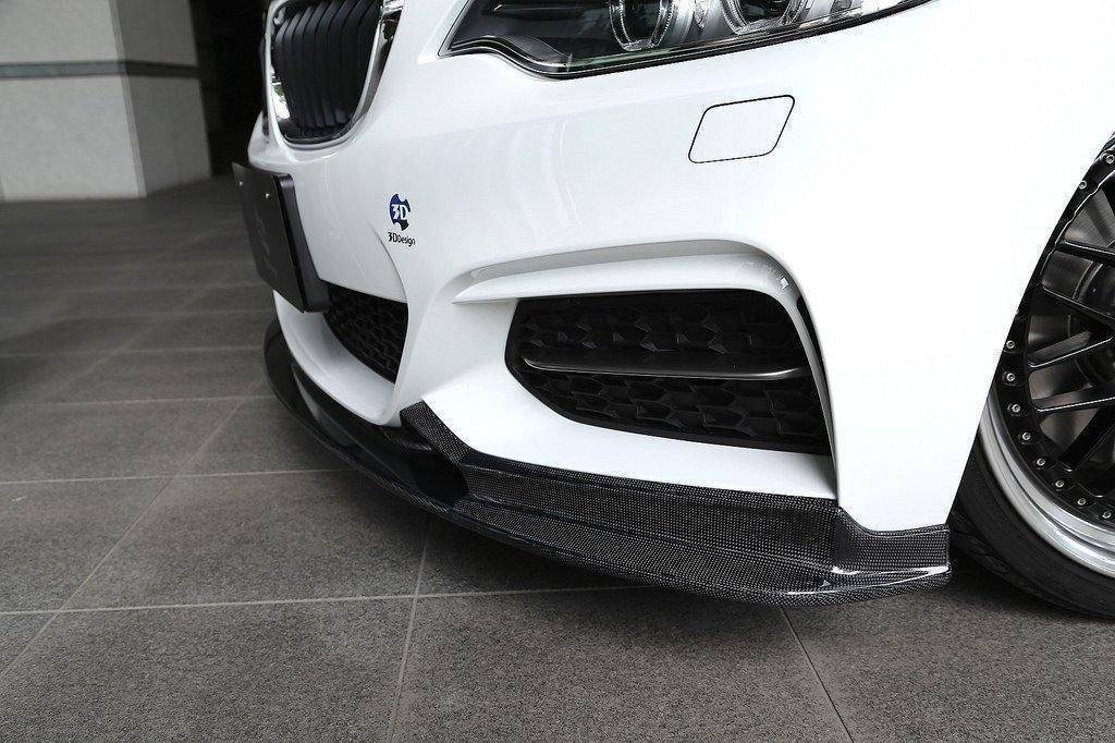 3DDesign Carbon Fibre Front Splitter for BMW 2 Series (2014-2020, F22 F23) - Image 9