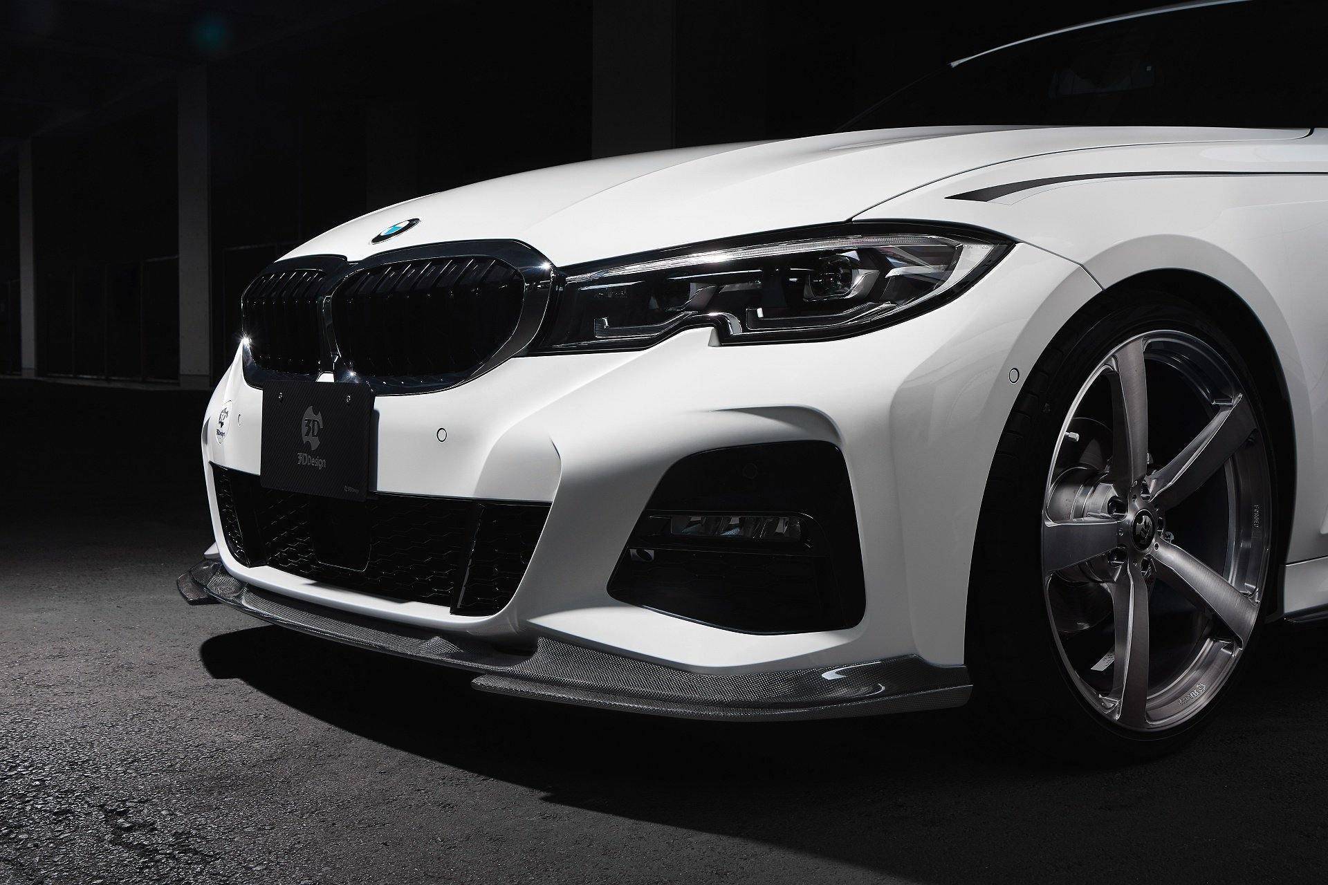 3DDesign Carbon Fibre Front Splitter for BMW 3 Series M Sport (2018-2022, G20 G21) - Image 3