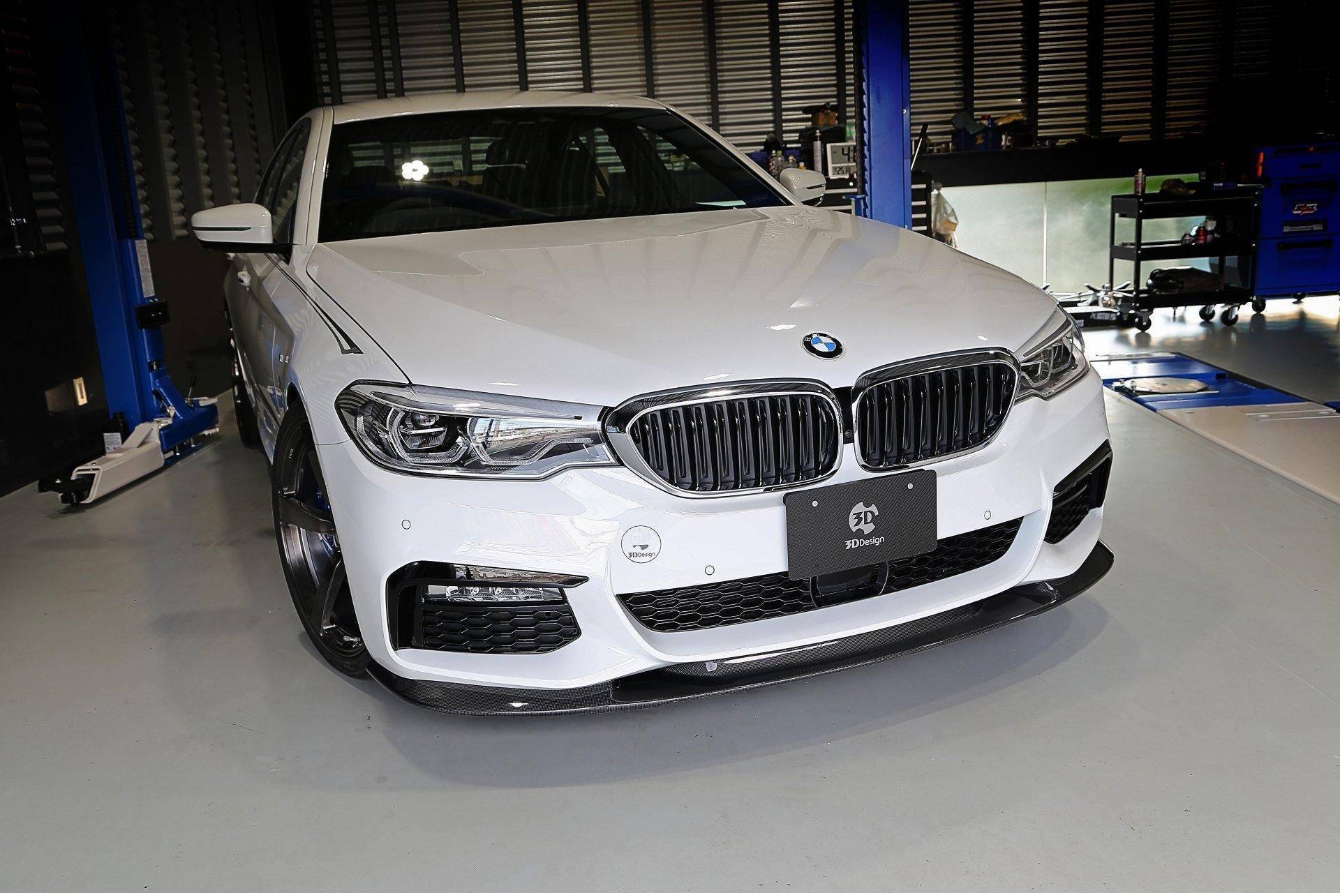 3DDesign Carbon Fibre Front Splitter for BMW 5 Series M Sport (2017-2019, G30 G31) - Image 5