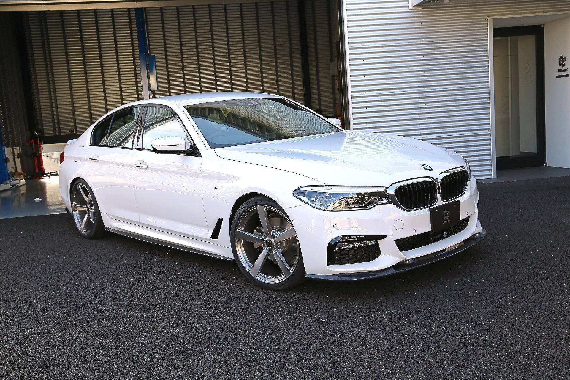 3DDesign Carbon Fibre Front Splitter for BMW 5 Series M Sport (2017-2019, G30 G31) - Image 6