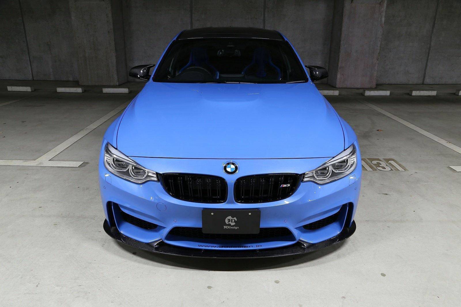 BMW M3 F80 & M4 F82 Carbon Fibre Front Splitter by 3D Design (2014-2020) - Image 16