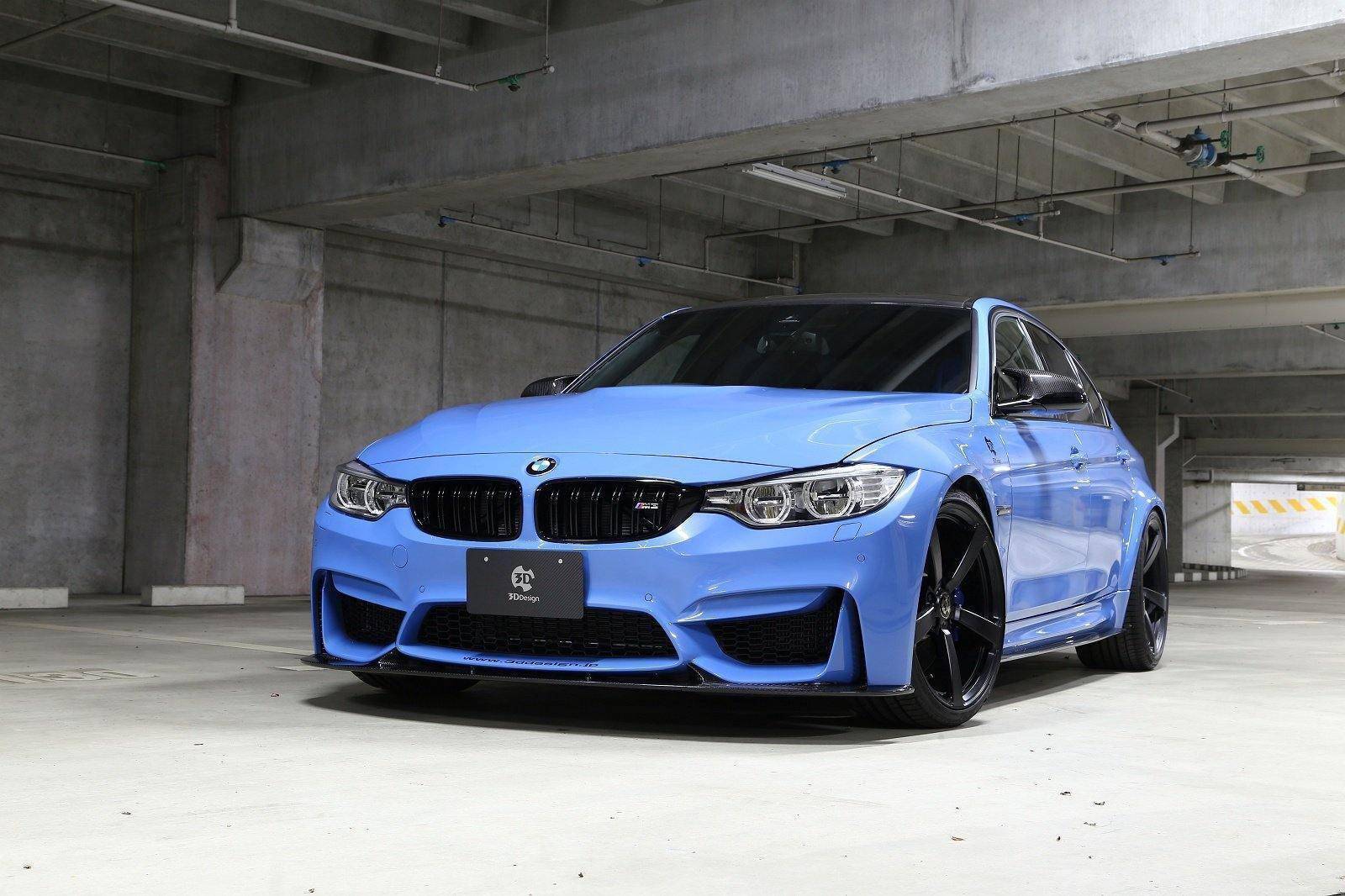 BMW M3 F80 & M4 F82 Carbon Fibre Front Splitter by 3D Design (2014-2020) - Image 17