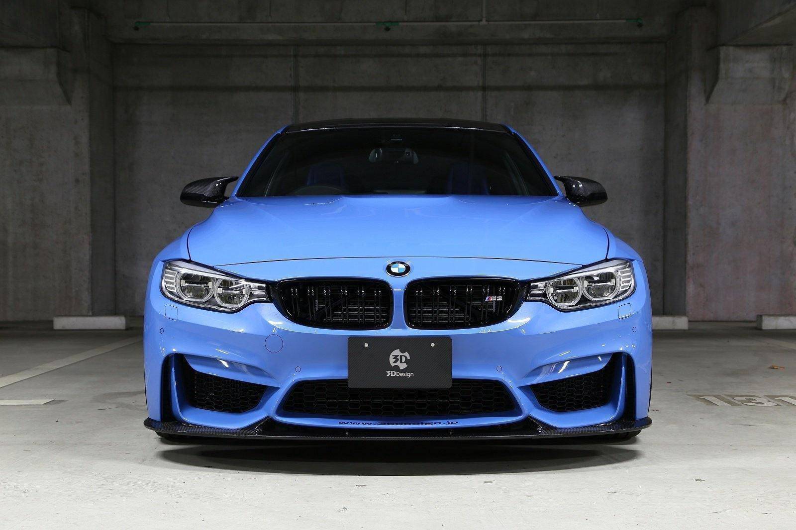 BMW M3 F80 & M4 F82 Carbon Fibre Front Splitter by 3D Design (2014-2020) - Image 18