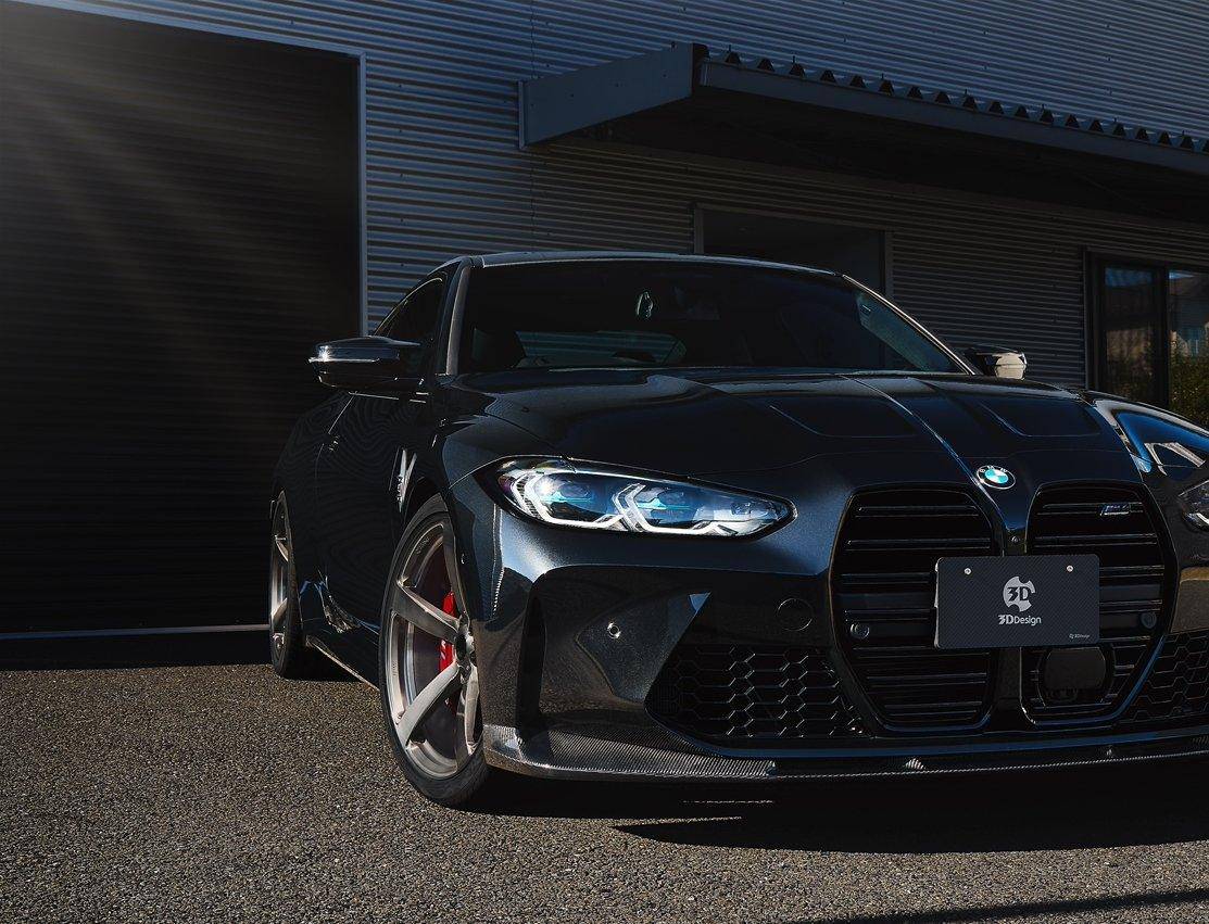 BMW M3 G80 G81 & M4 G82 G83 3DDesign Carbon Fibre Front Splitter (2020+) - Image 5
