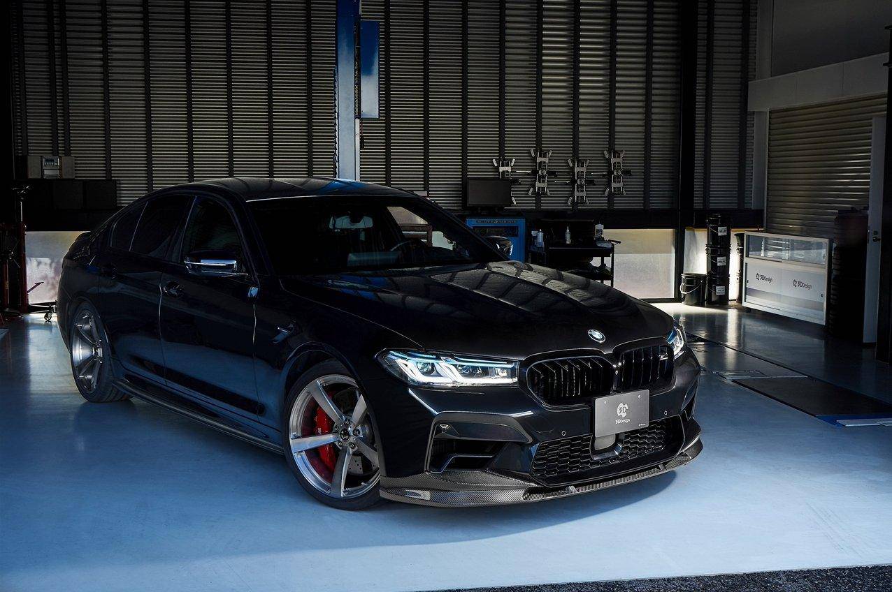 3DDesign Carbon Fibre Front Splitter for BMW M5 LCI (2020-2023, F90) - Image 6