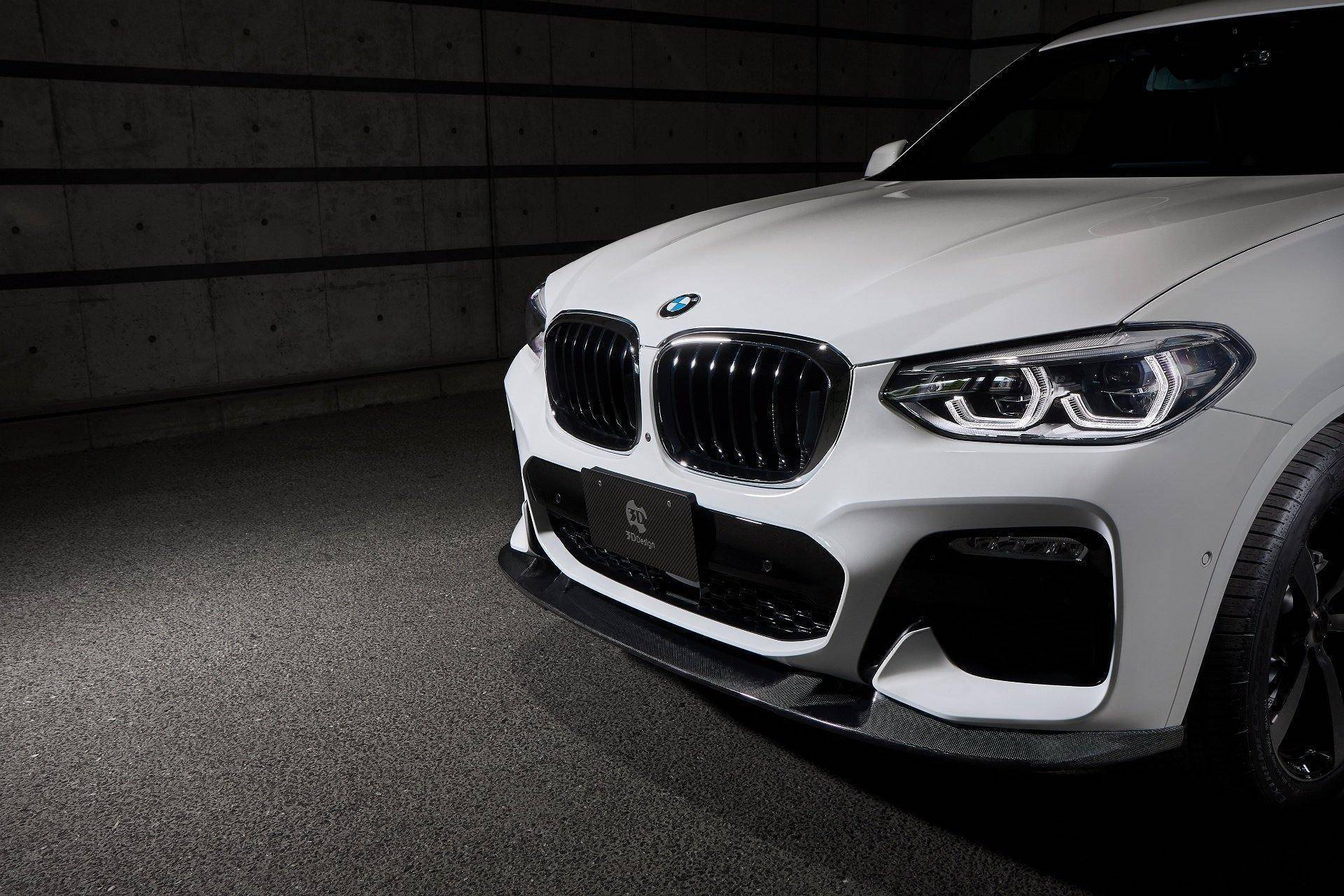 3DDesign Carbon Fibre Front Splitter for BMW X3 Pre-LCI (2018-2021, G01) - Image 2