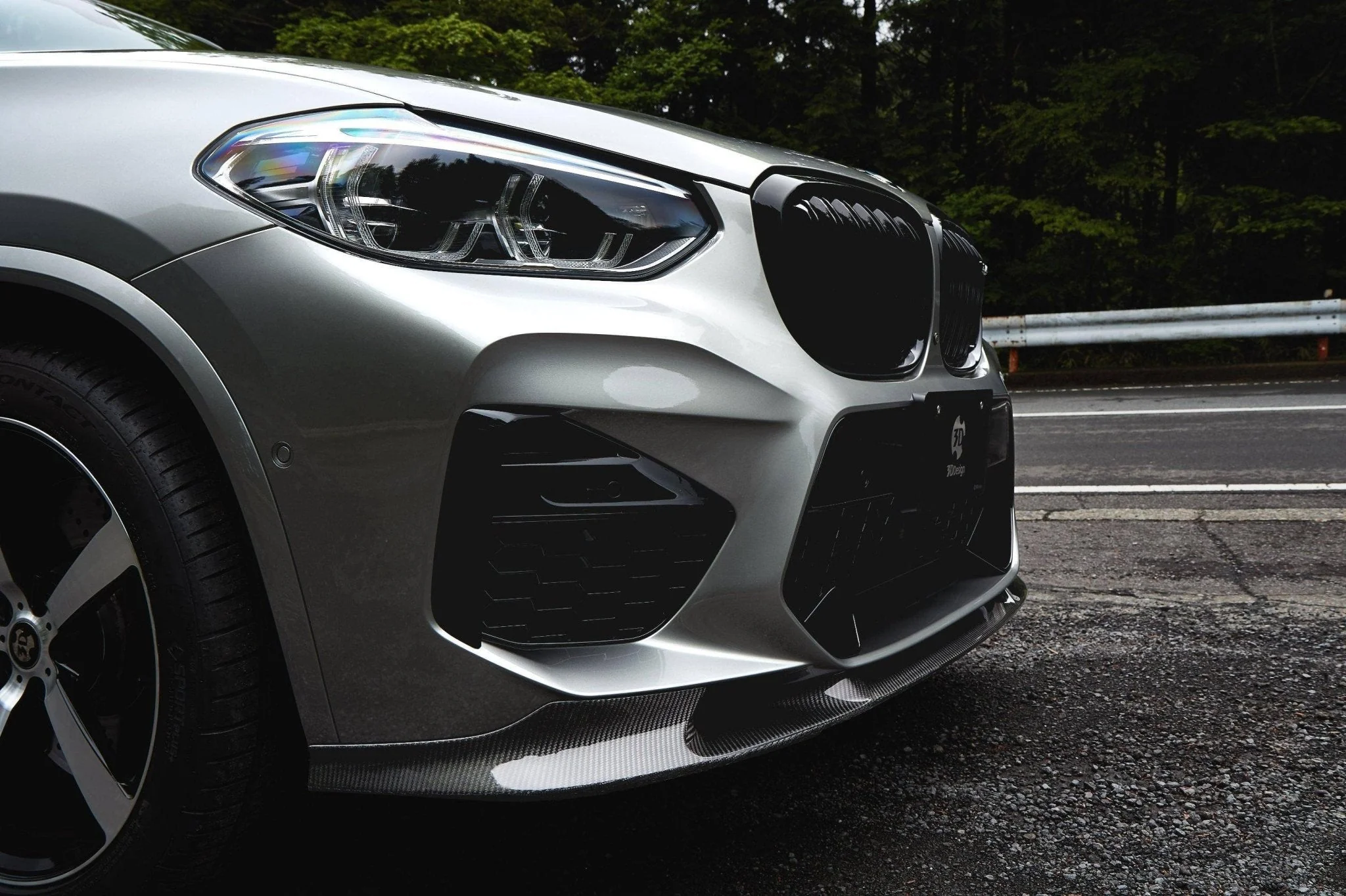 3DDesign Carbon Fibre Front Splitter for BMW X3M & X4M Pre-LCI (2019-2022, F97 F98) - Image 2