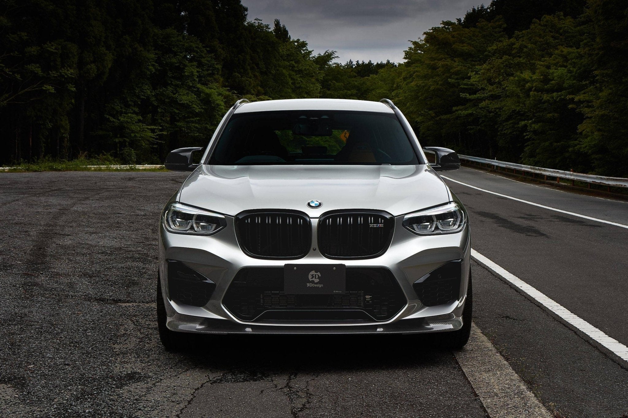 3DDesign Carbon Fibre Front Splitter for BMW X3M & X4M Pre-LCI (2019-2022, F97 F98) - Image 4