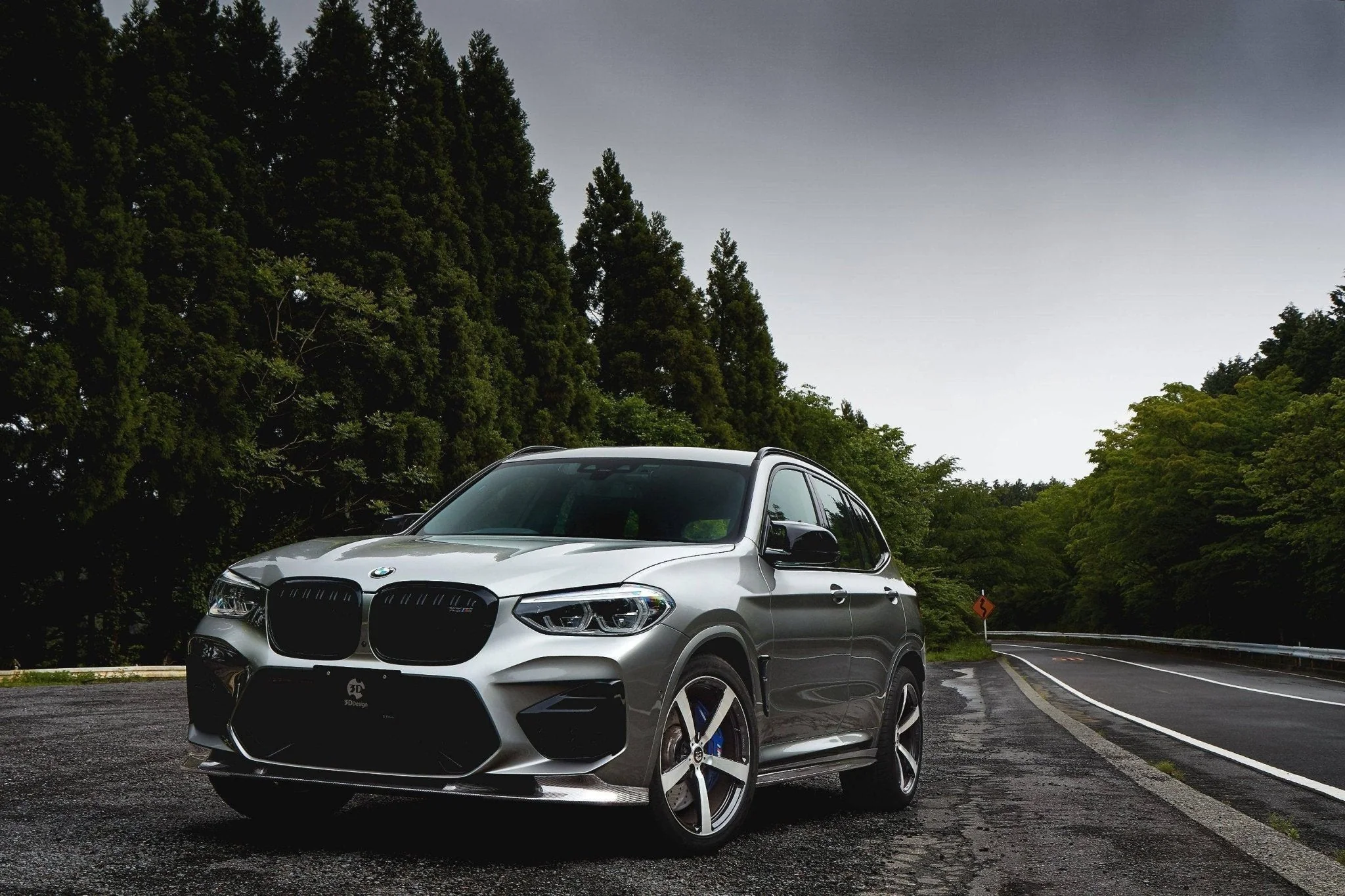 3DDesign Carbon Fibre Front Splitter for BMW X3M & X4M Pre-LCI (2019-2022, F97 F98) - Image 6