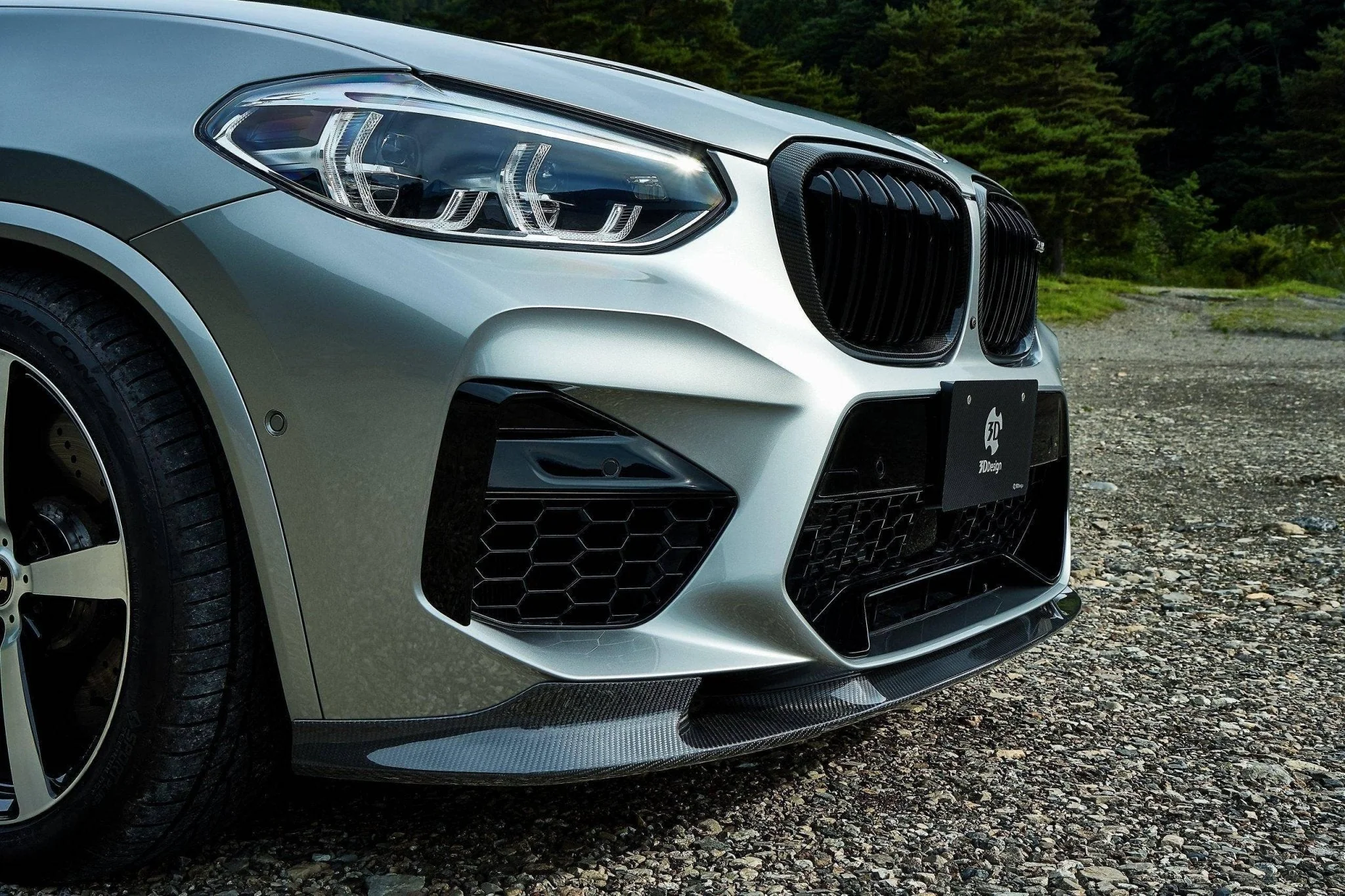 3DDesign Carbon Fibre Front Splitter for BMW X3M & X4M Pre-LCI (2019-2022, F97 F98) - Image 9