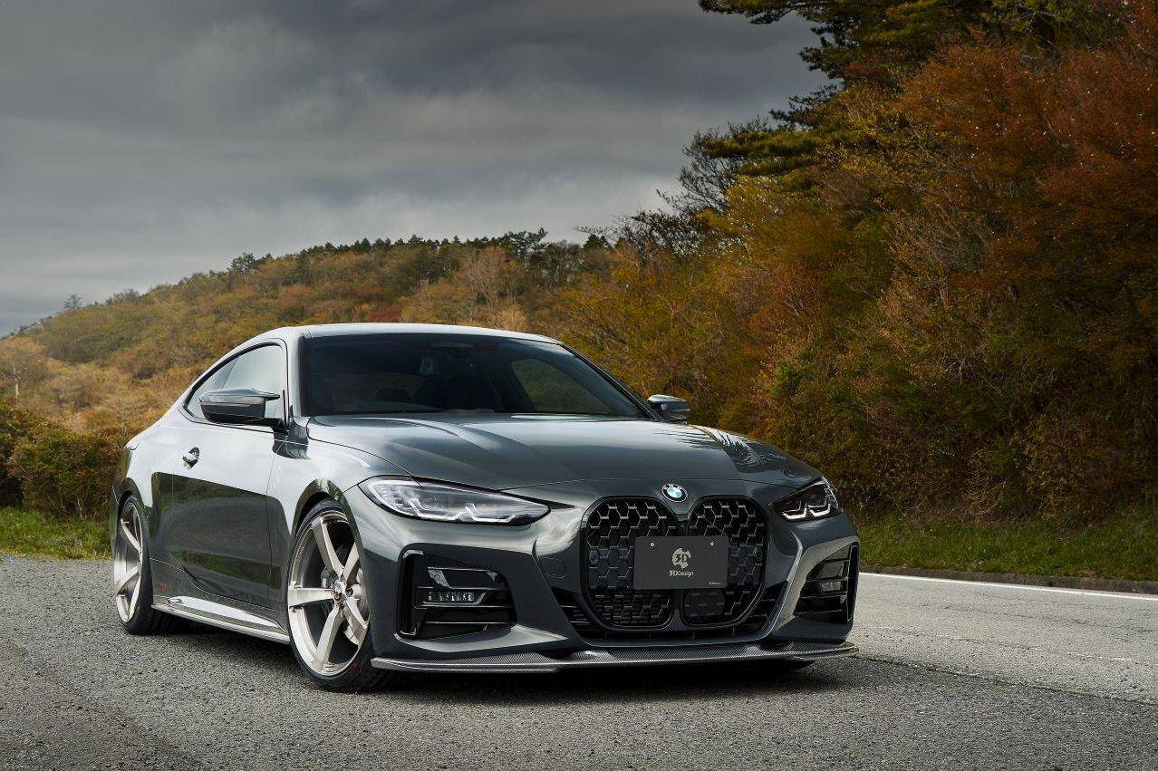 3DDesign Carbon Fibre Front Under Splitters for BMW 4 Series (2020+, G22 G23) - Image 5