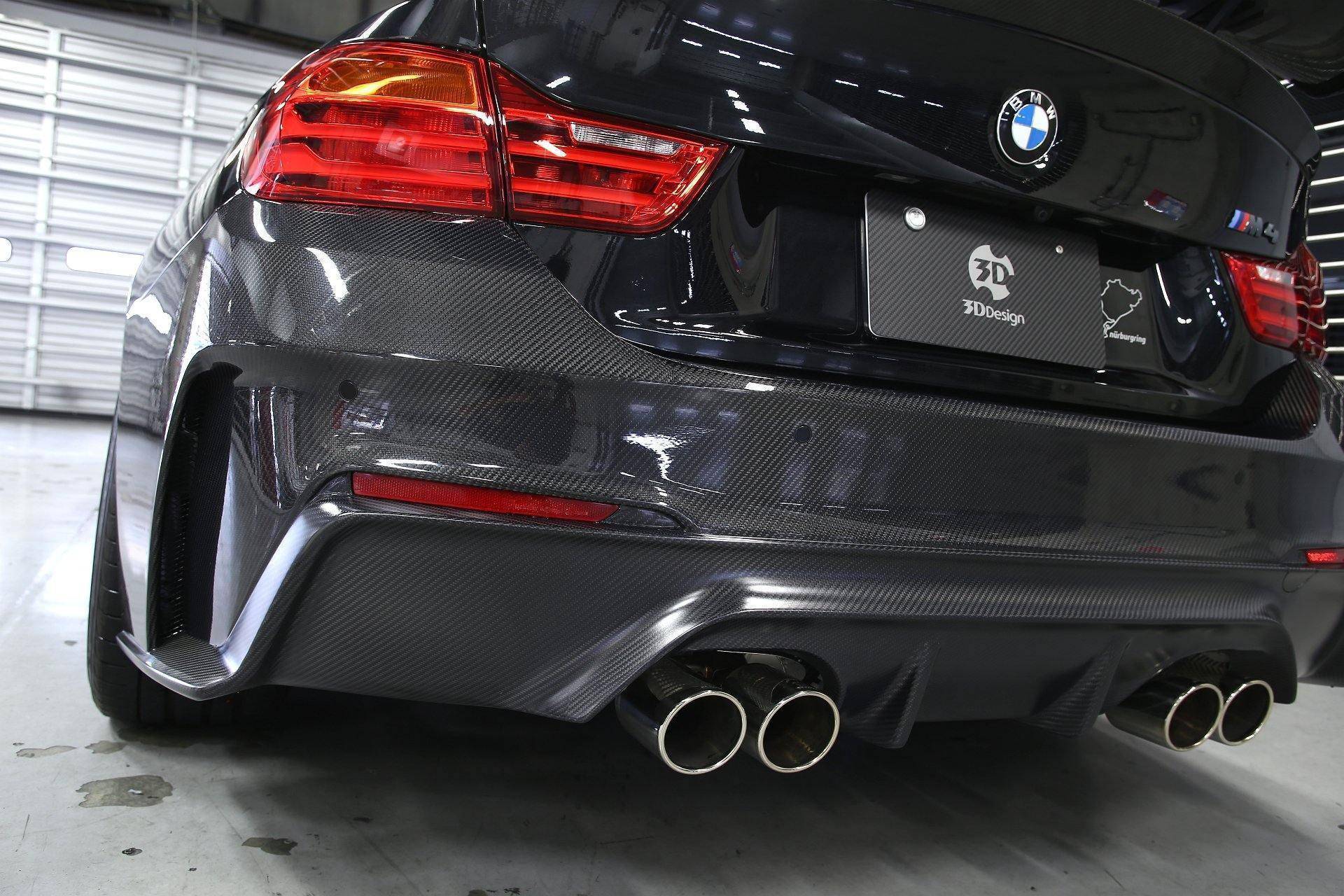 3DDesign Carbon Fibre Rear Bumper for BMW M4 (2015-2020, F82 F83) - Image 2