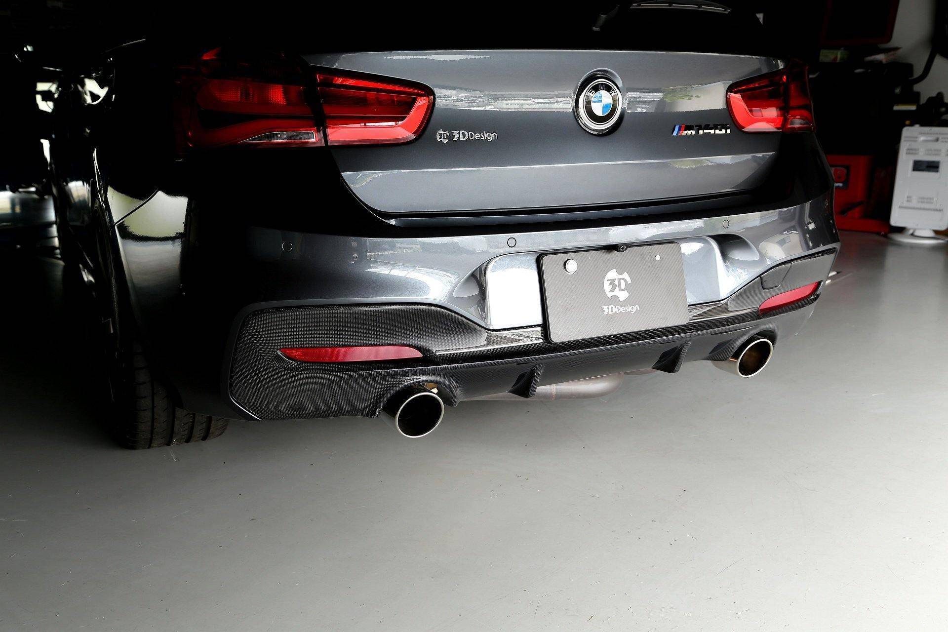3DDesign Carbon Fibre Rear Diffuser for BMW 1 Series LCI (2015-2019, F20 F21)