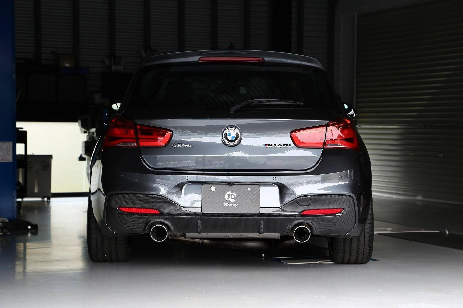 3DDesign Carbon Fibre Rear Diffuser for BMW 1 Series LCI (2015-2019, F20 F21) - Image 3