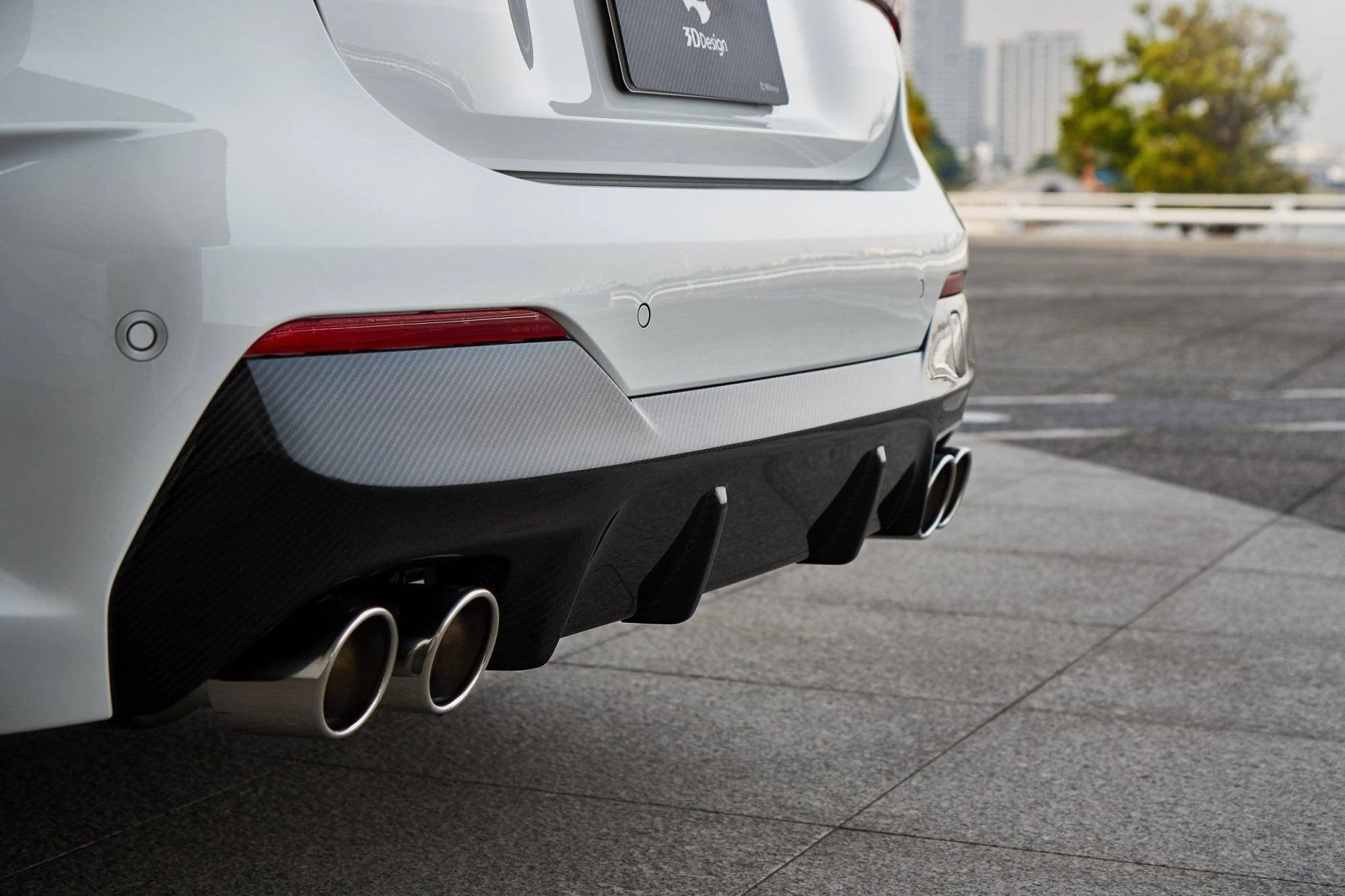 3DDesign Carbon Fibre Rear Diffuser for BMW 4 Series (2020+, G22 G23) - Image 2