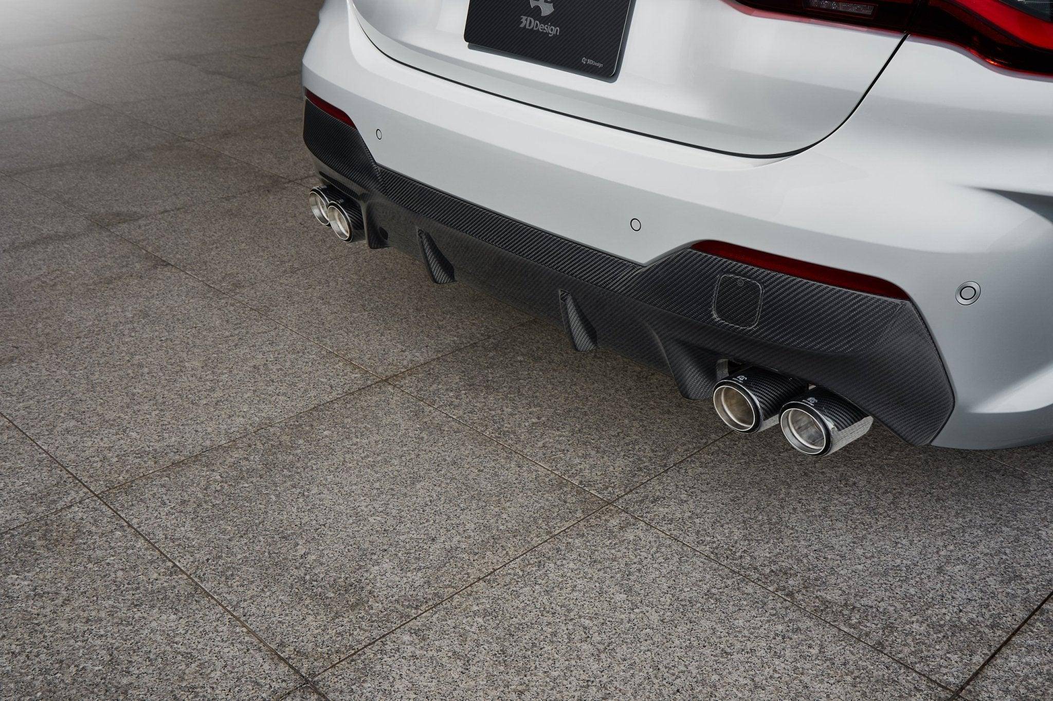 3DDesign Carbon Fibre Rear Diffuser for BMW 4 Series (2020+, G22 G23) - Image 3