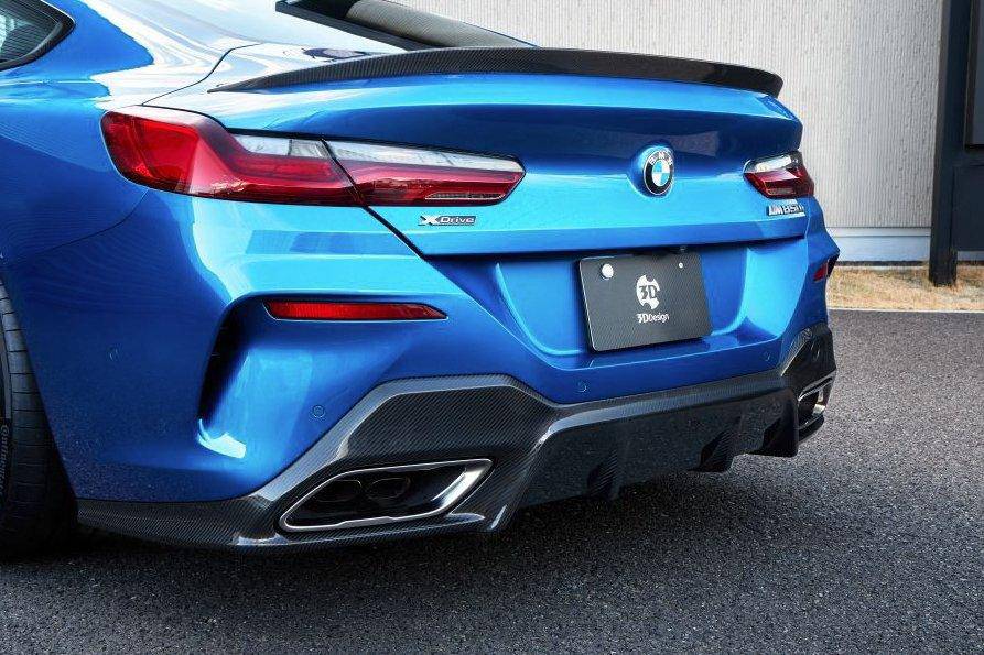 3DDesign Carbon Fibre Rear Diffuser for BMW 8 Series (2019+, G14 G15)