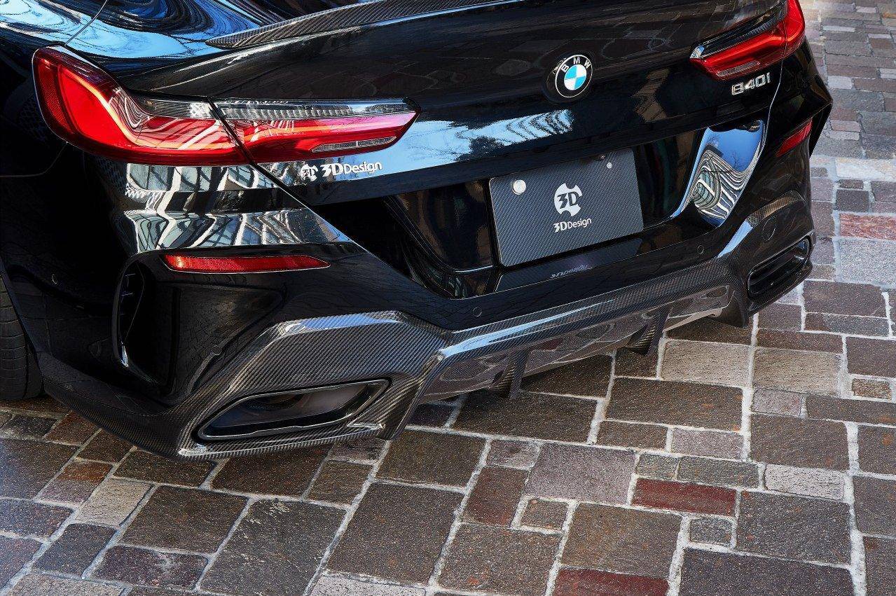 3DDesign Carbon Fibre Rear Diffuser for BMW 8 Series (2019+, G16) - Image 10