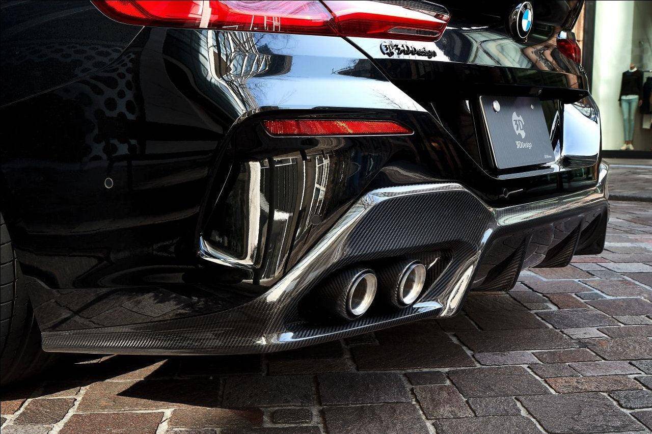 3DDesign Carbon Fibre Rear Diffuser for BMW 8 Series (2019+, G16) - Image 12