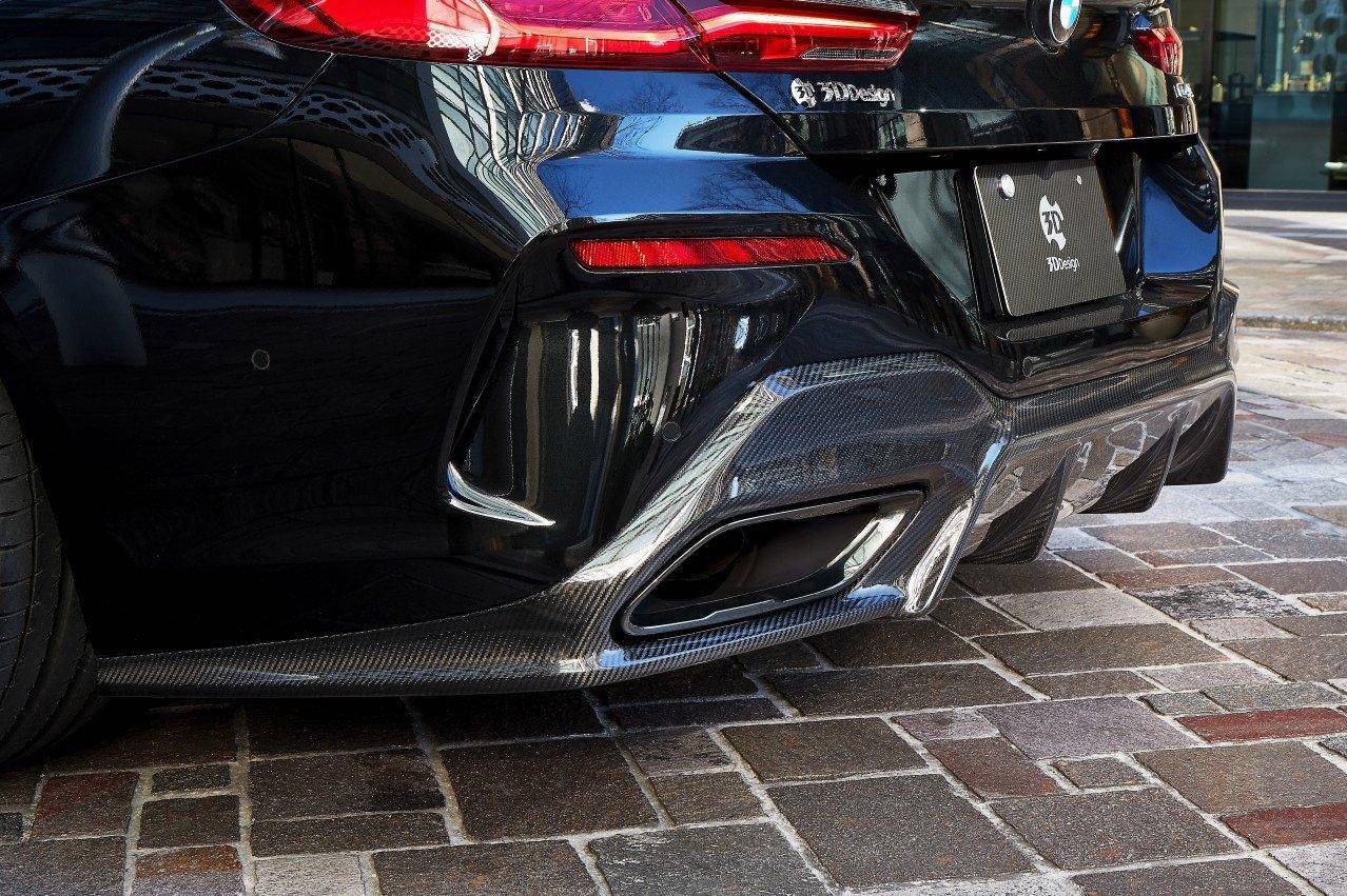 3DDesign Carbon Fibre Rear Diffuser for BMW 8 Series (2019+, G16) - Image 6