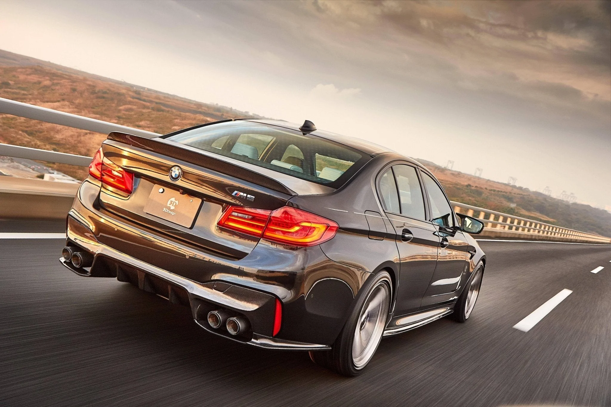 3DDesign Carbon Fibre Rear Diffuser for BMW M5 (2017-2023, F90) - Image 6