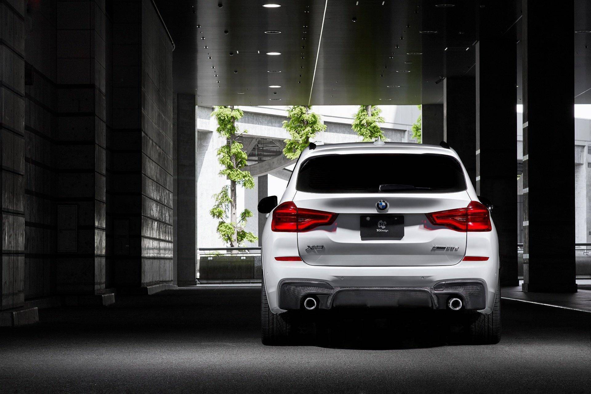 3DDesign Carbon Fibre Rear Diffuser for BMW X3 Pre-LCI (2018-2021, G01) - Image 2