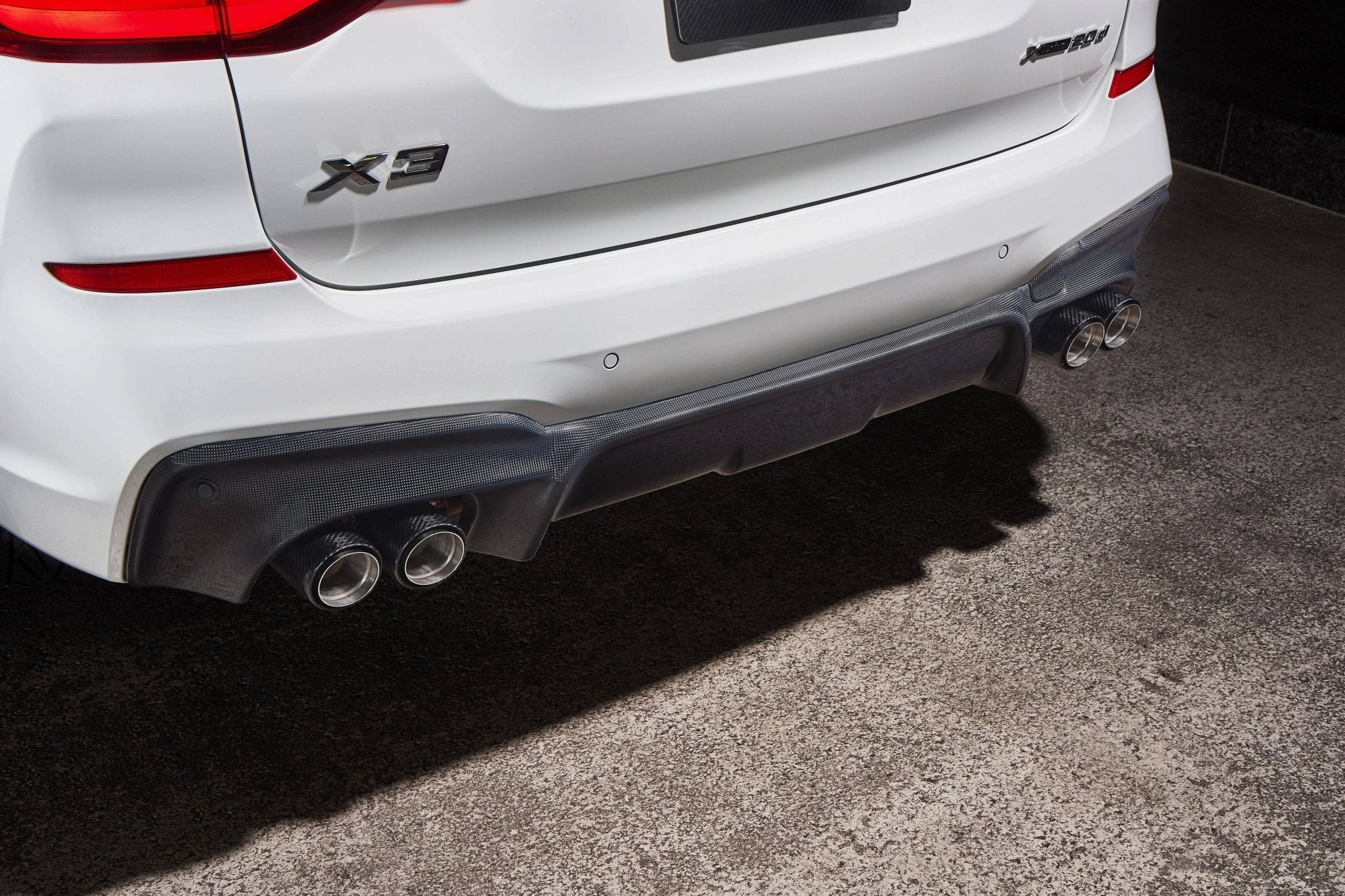 3DDesign Carbon Fibre Rear Diffuser for BMW X3 Pre-LCI (2018-2021, G01) - Image 3