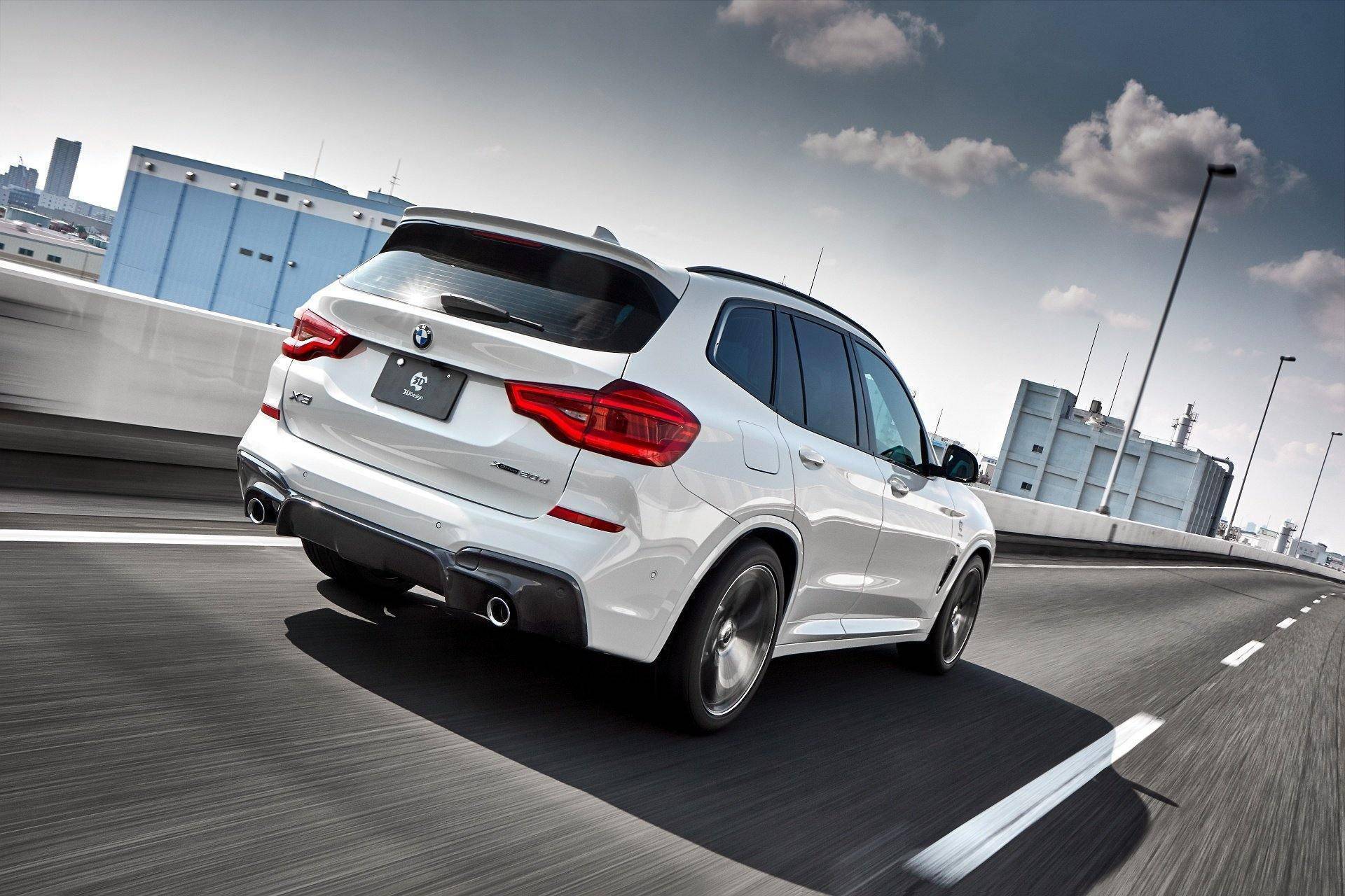 3DDesign Carbon Fibre Rear Diffuser for BMW X3 Pre-LCI (2018-2021, G01) - Image 7