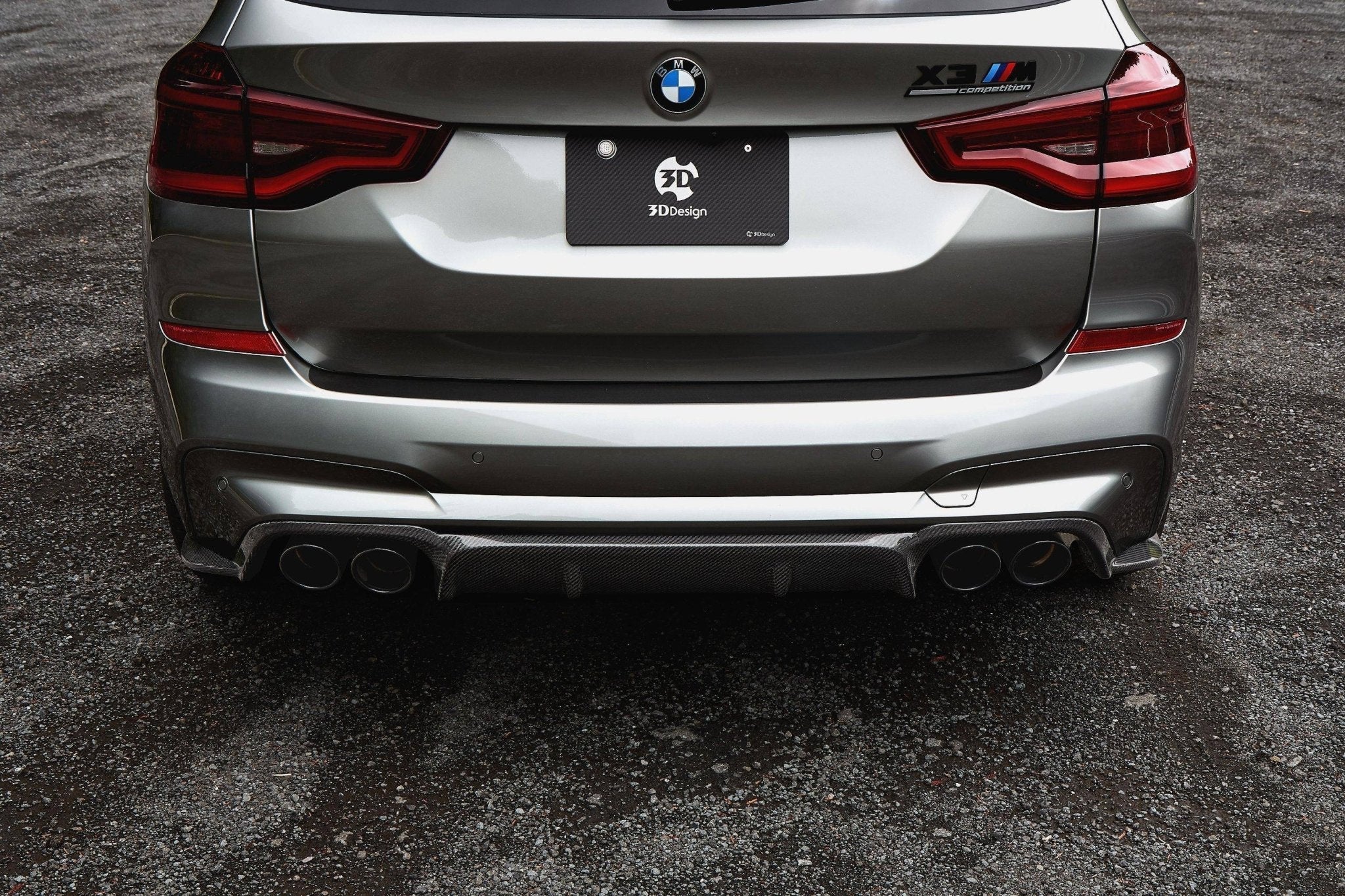 3DDesign Carbon Fibre Rear Diffuser for BMW X3M (2019+, F97) - Image 2
