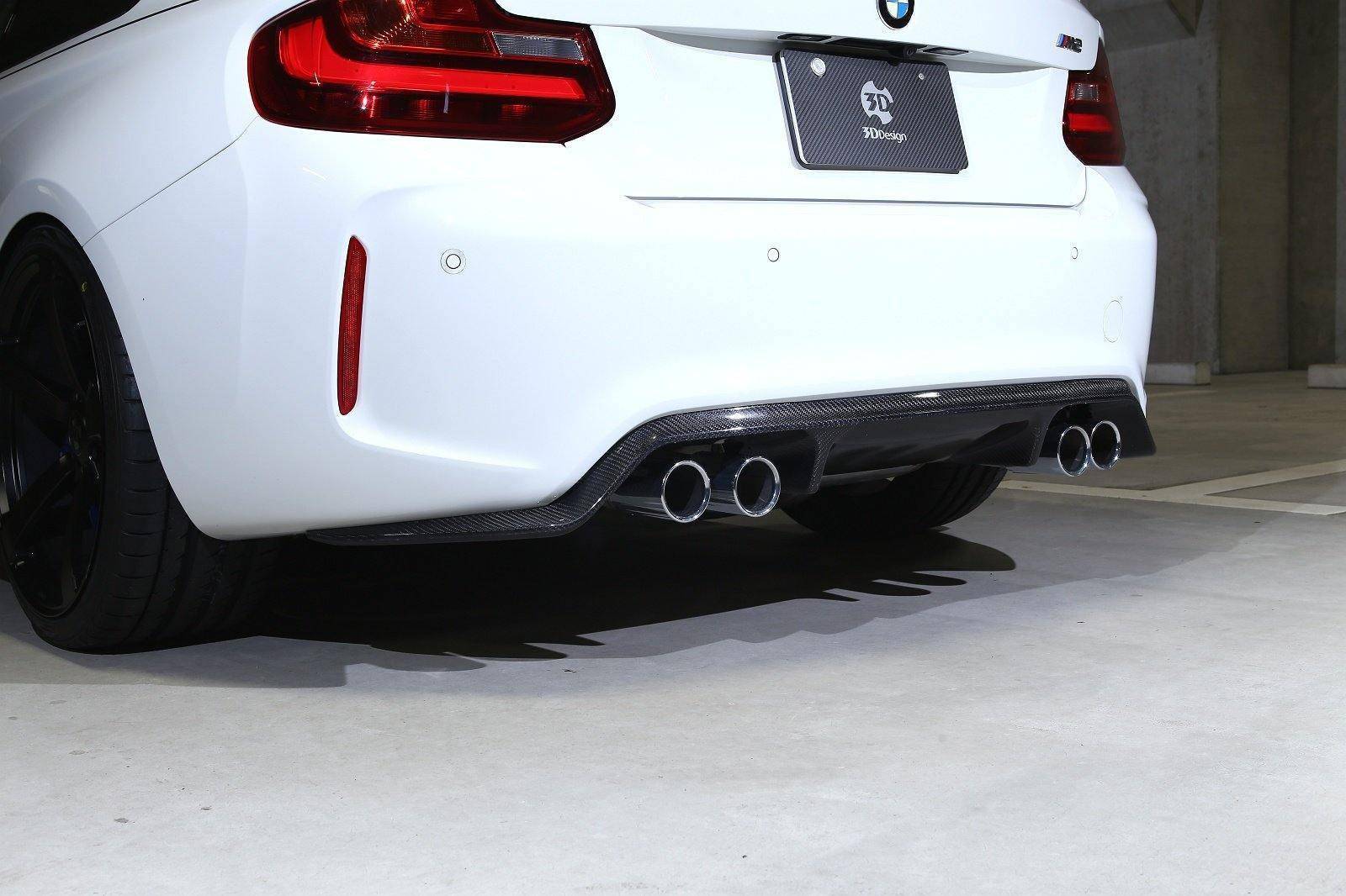 3DDesign Carbon Fibre Rear Diffuser (Type 1) for BMW M2 & M2 Competition (2015-2021, F87) - Image 3