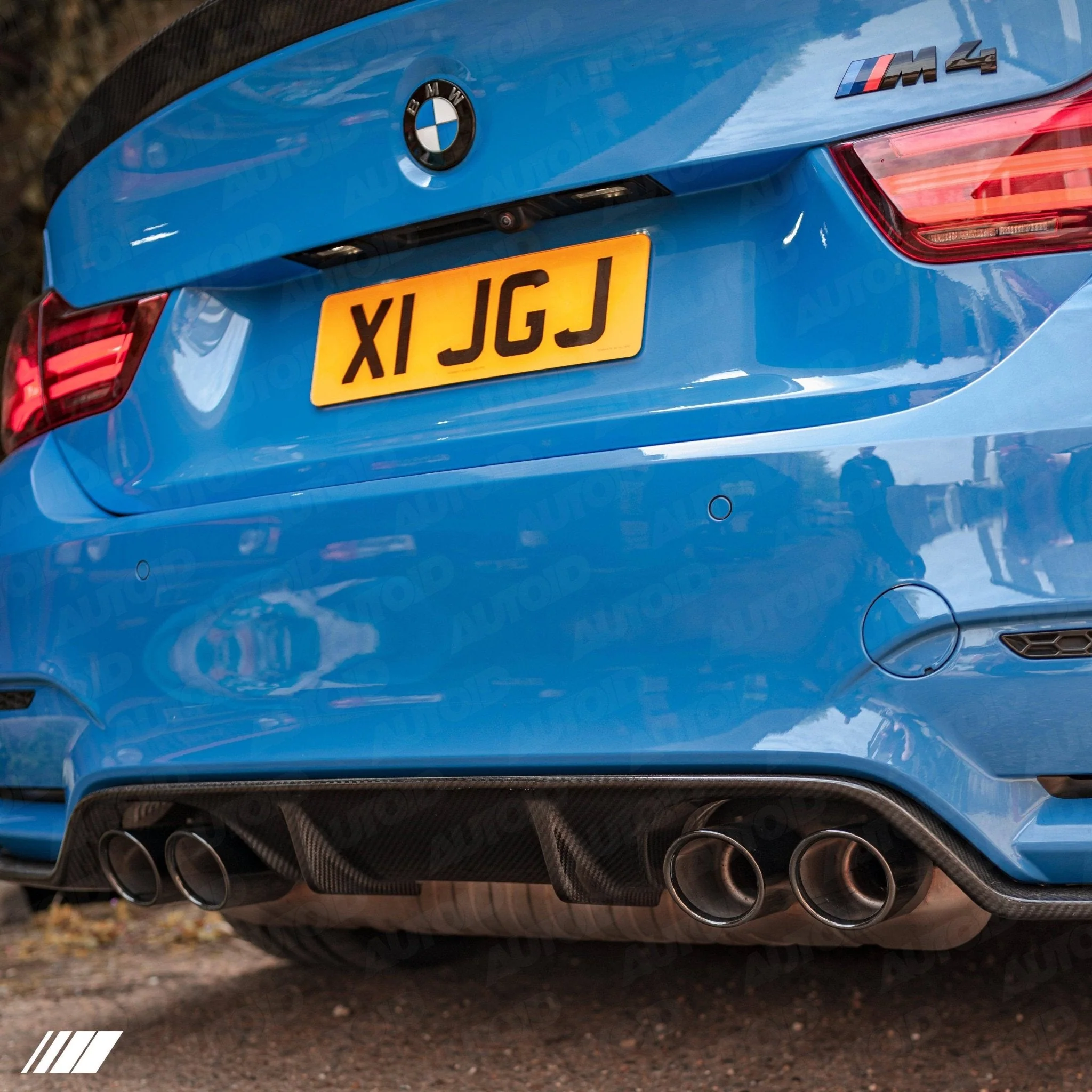 3DDesign Carbon Fibre Rear Diffuser (Type 1) for BMW M3 & M4 (2014-2020, F80 F82 F83) - Image 4