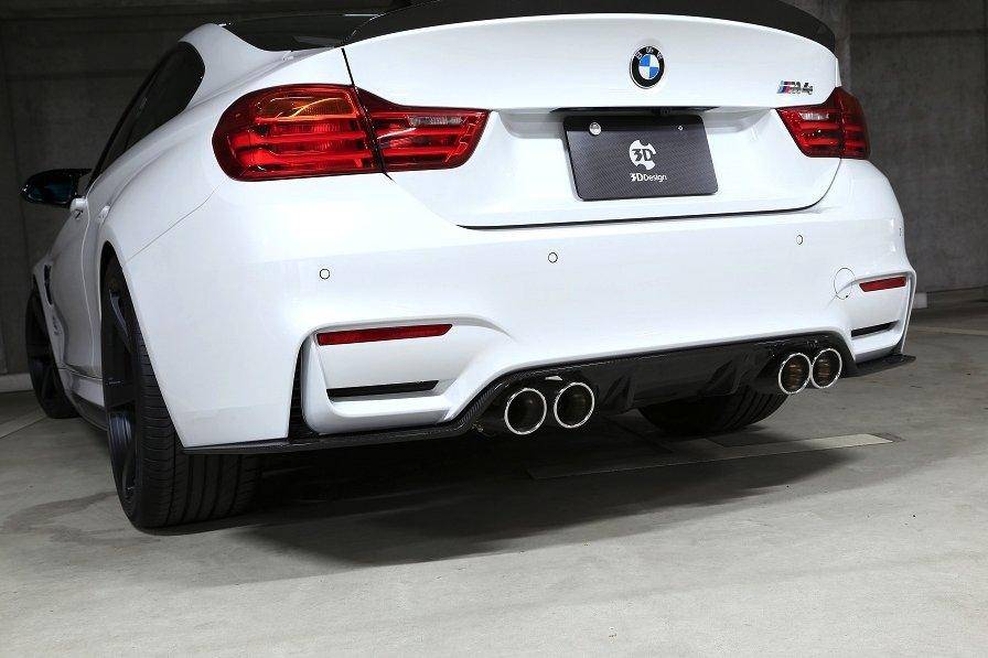 3DDesign Carbon Fibre Rear Diffuser (Type 1) for BMW M3 & M4 (2014-2020, F80 F82 F83) - Image 5