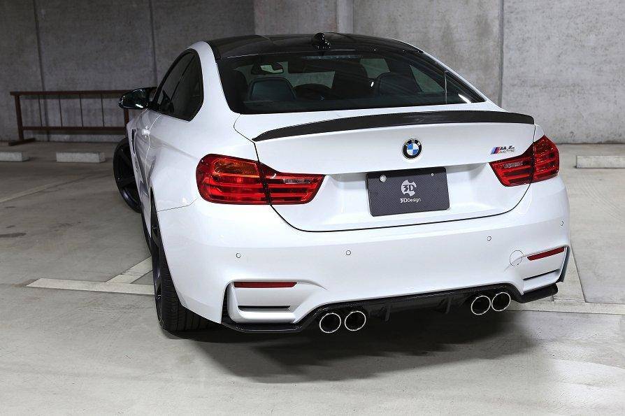 3DDesign Carbon Fibre Rear Diffuser (Type 1) for BMW M3 & M4 (2014-2020, F80 F82 F83) - Image 6