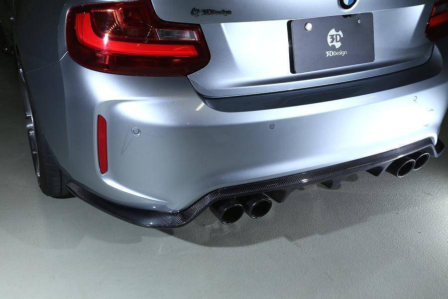 3DDesign Carbon Fibre Rear Diffuser (Type 2) for BMW M2 & M2 Competition (2015-2021, F87) - Image 4