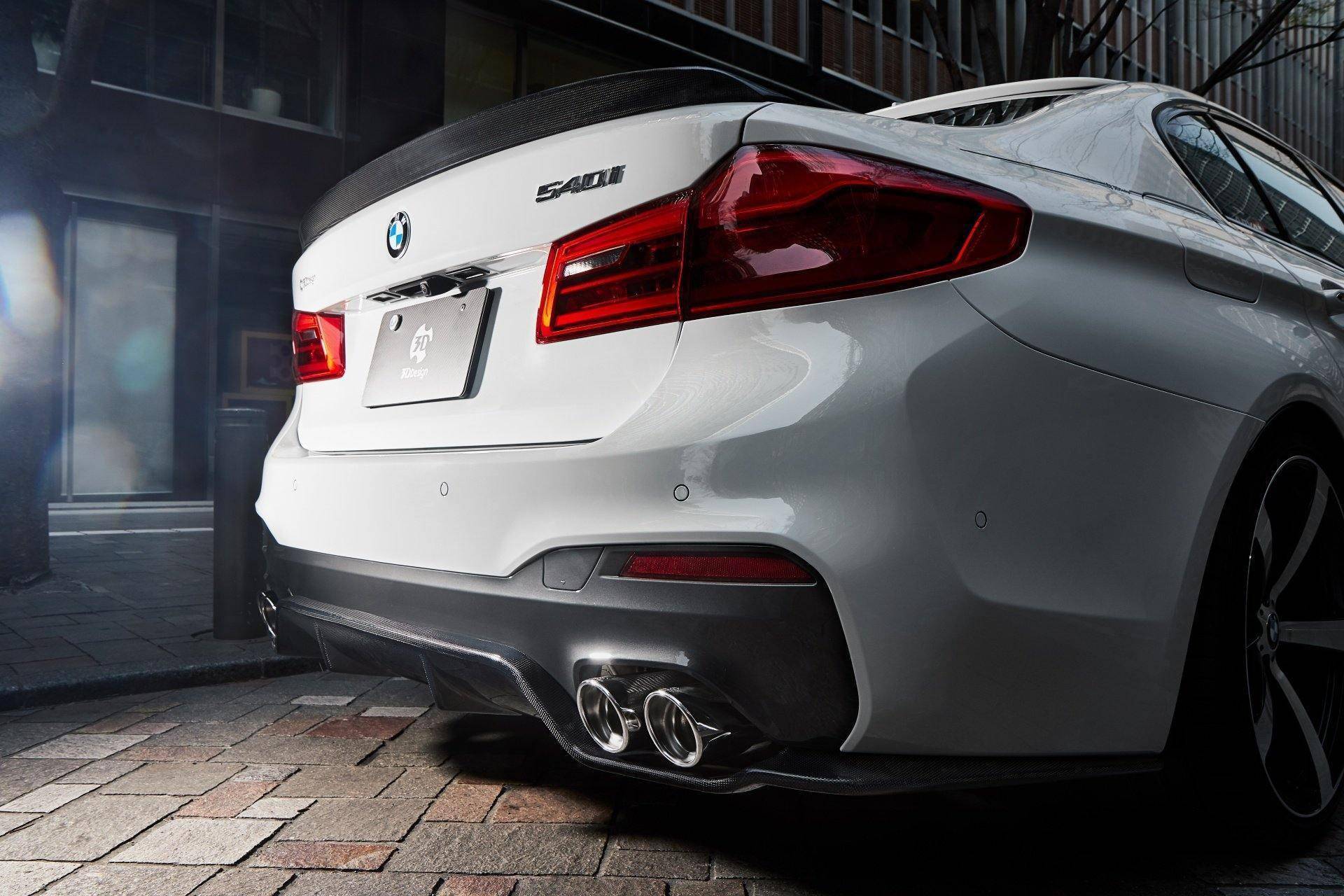 3DDesign Carbon Fibre Rear Spoiler for BMW 5 Series (2017-2023, G30) - Image 8