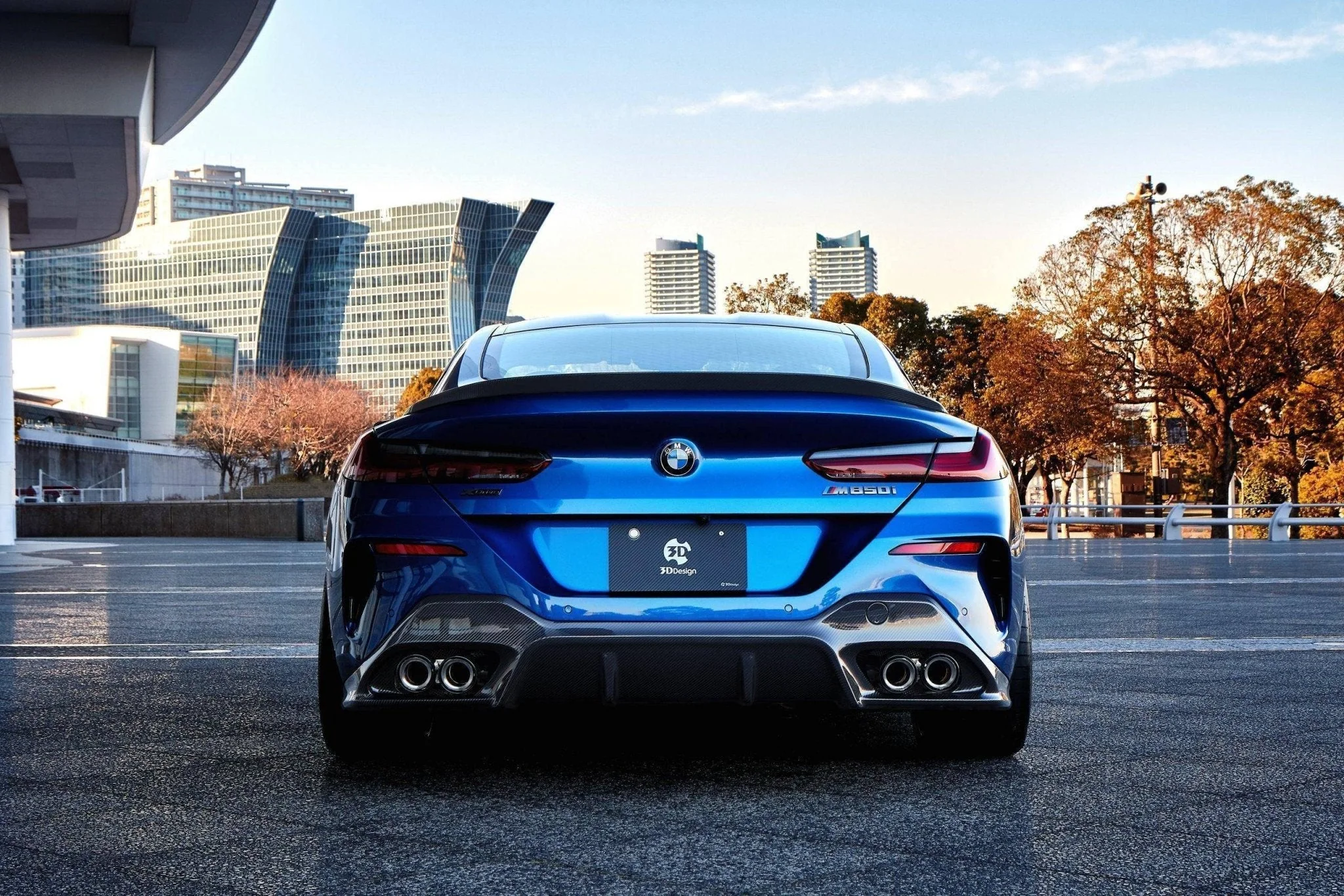 3DDesign Carbon Fibre Rear Spoiler for BMW 8 Series (2019+, G15) - Image 7
