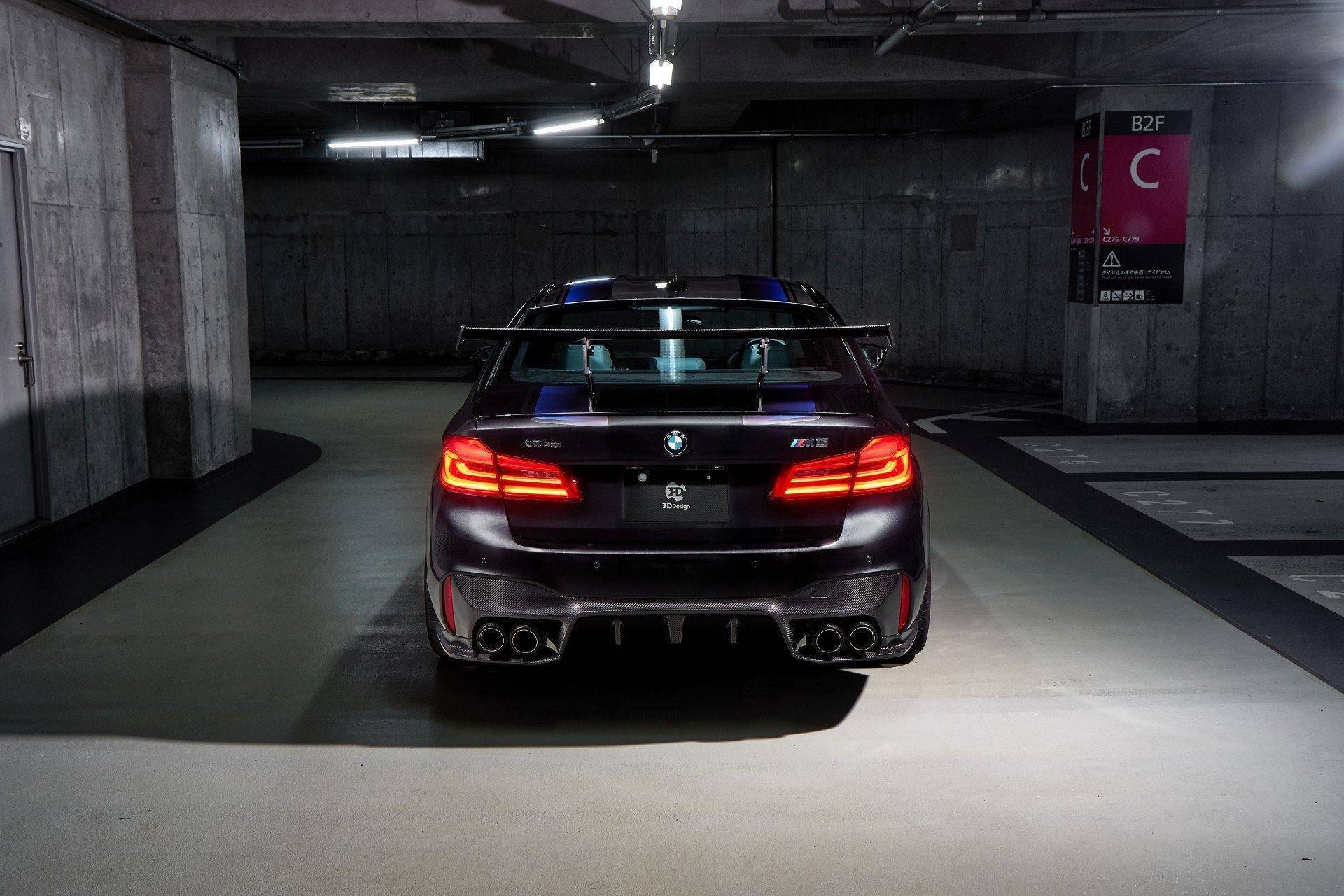 3DDesign Carbon Fibre Rear Wing Spoiler for BMW 5 Series & M5 (2017-2023, G30 F90) - Image 4