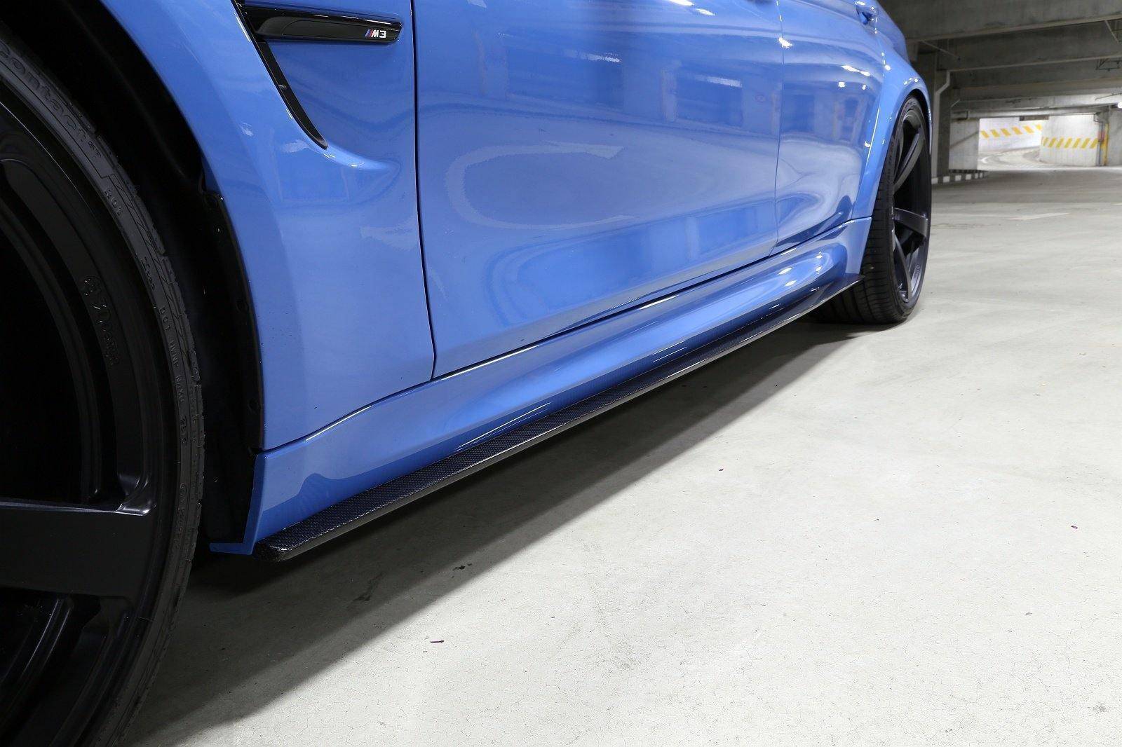 3DDesign Carbon Fibre Side Skirts For BMW M3 (2015-2019, F80)
