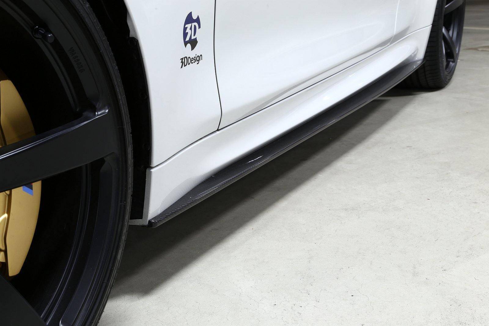 3DDesign Carbon Fibre Side Skirts For BMW M4 (2015-2020, F82 F83)