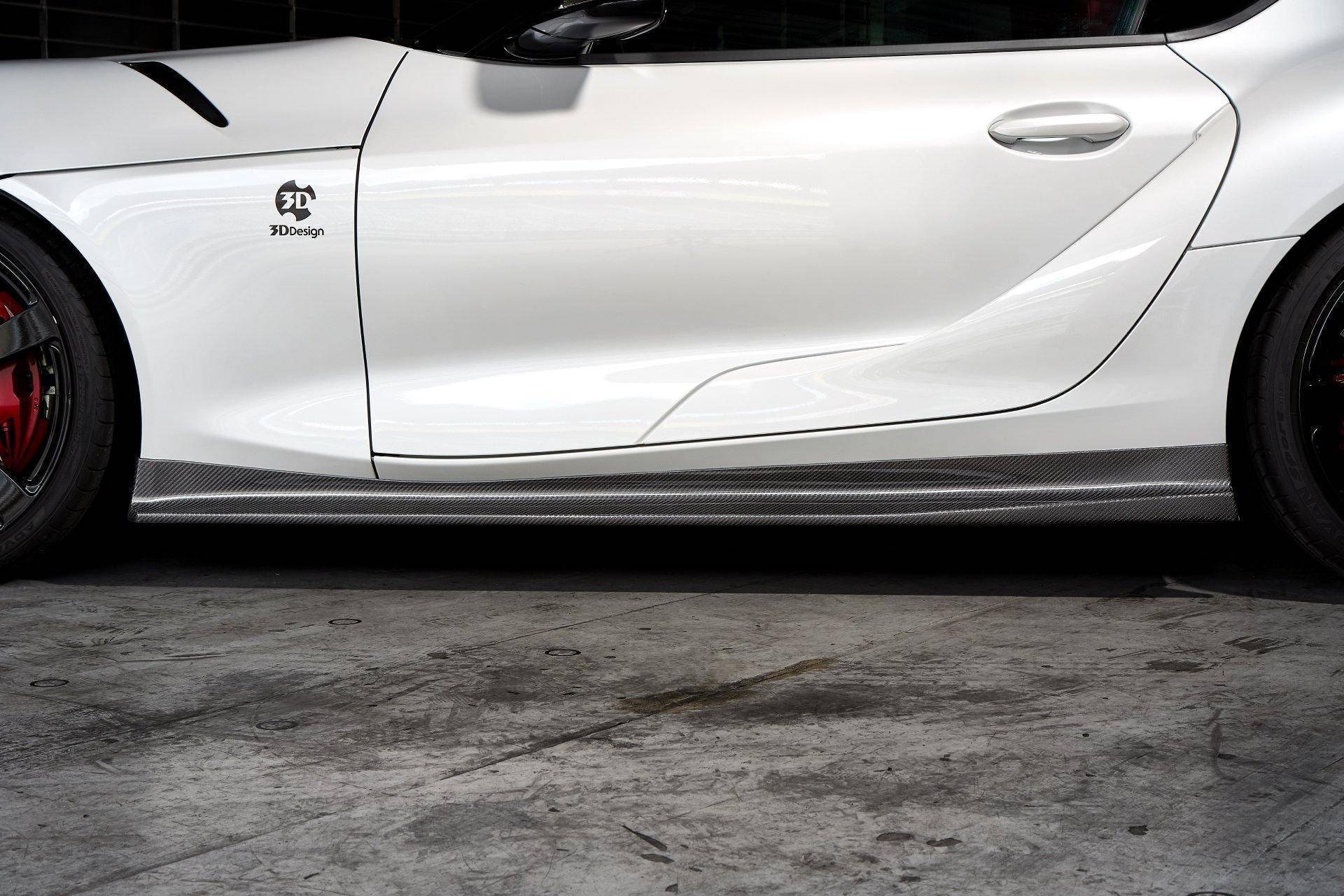 3DDesign Carbon Fibre Side Skirts for Toyota Supra (2019+, J29) - Image 3