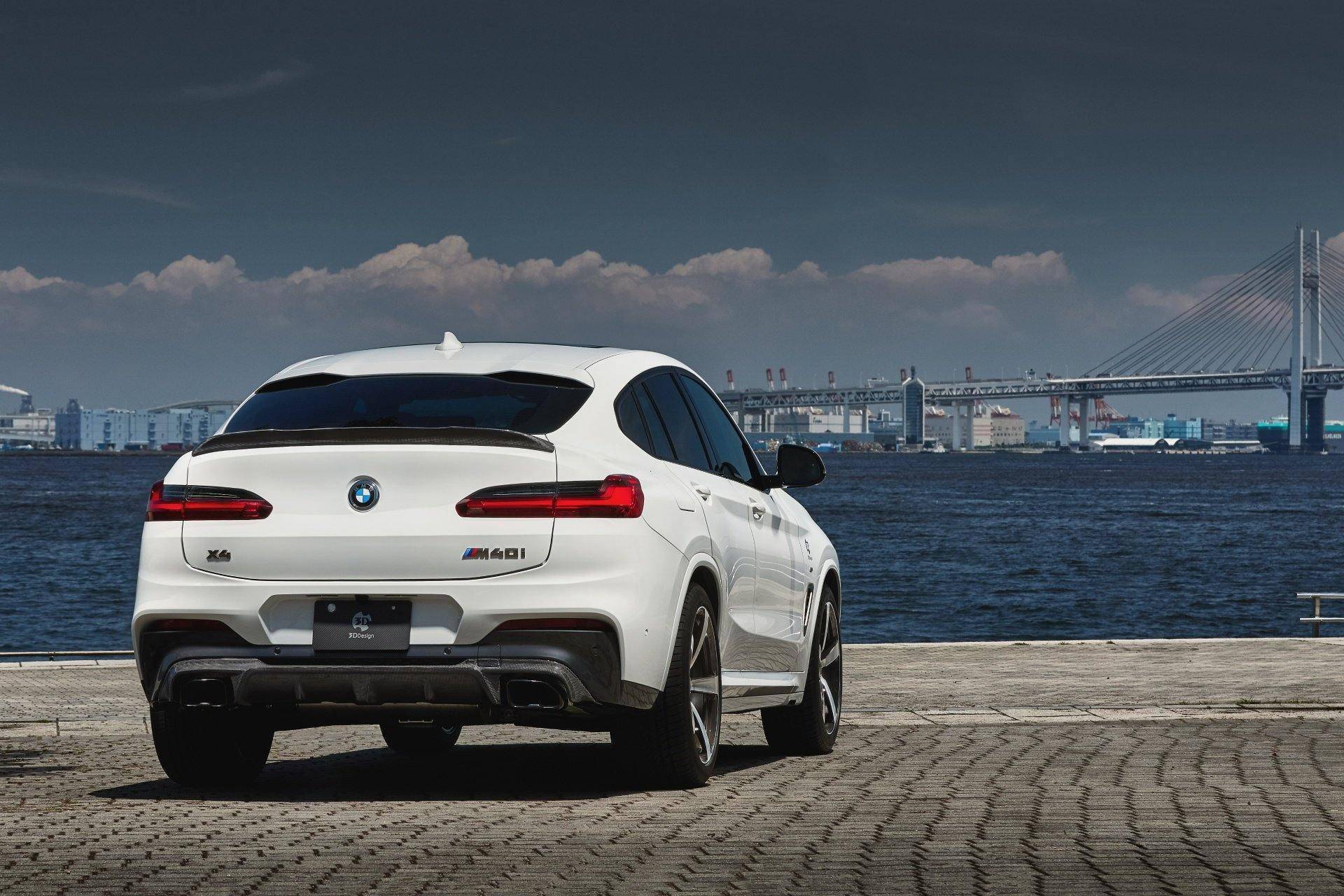 3DDesign Carbon Fibre Trunk Spoiler for BMW X4 (2018+, G02) - Image 2