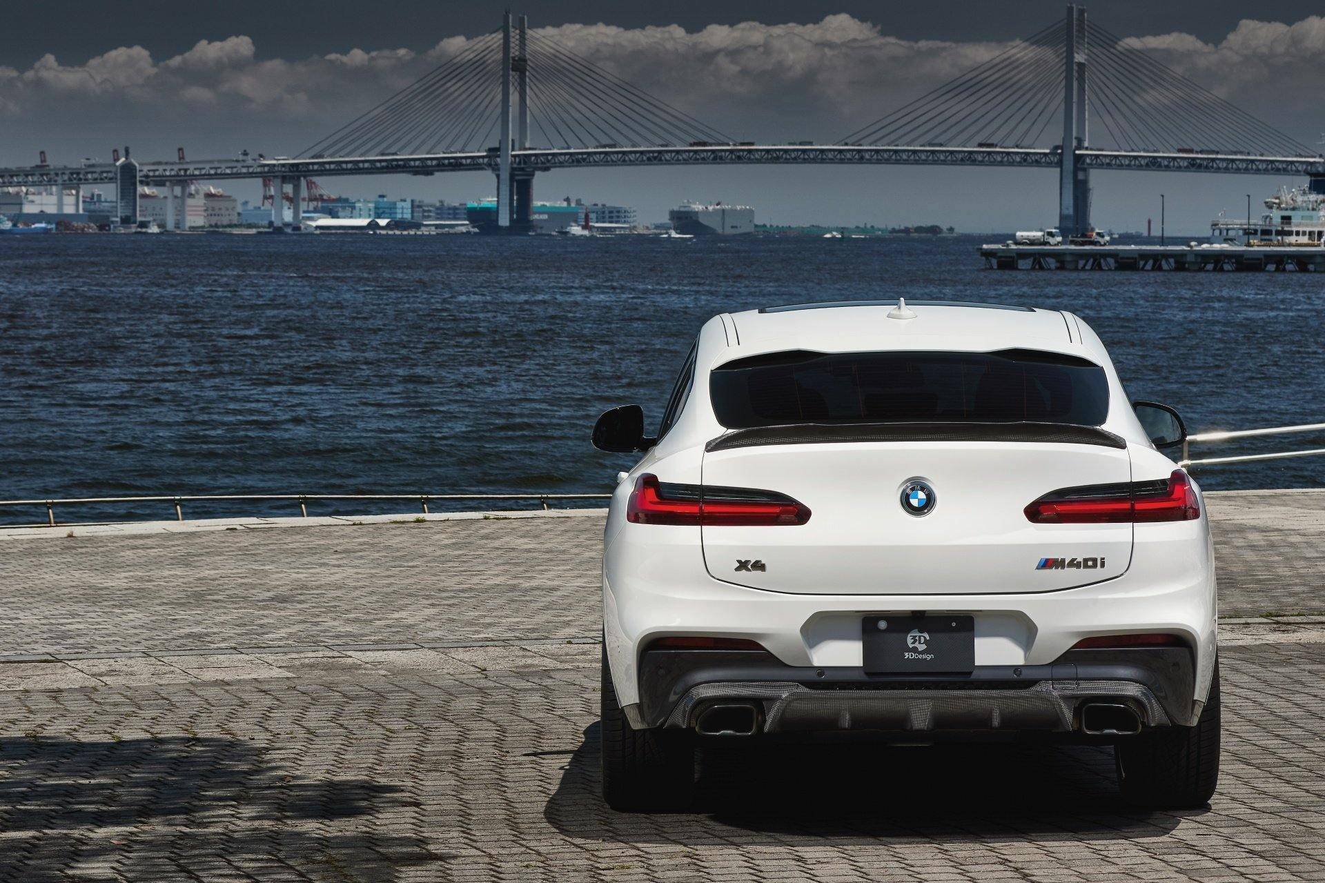 3DDesign Carbon Fibre Trunk Spoiler for BMW X4 (2018+, G02) - Image 3