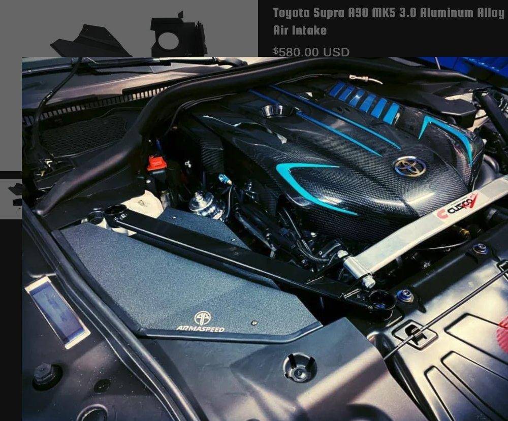 Arma Speed Aluminium Cold Air Intake for Toyota Supra 3.0 (2019+, J29) - Image 3